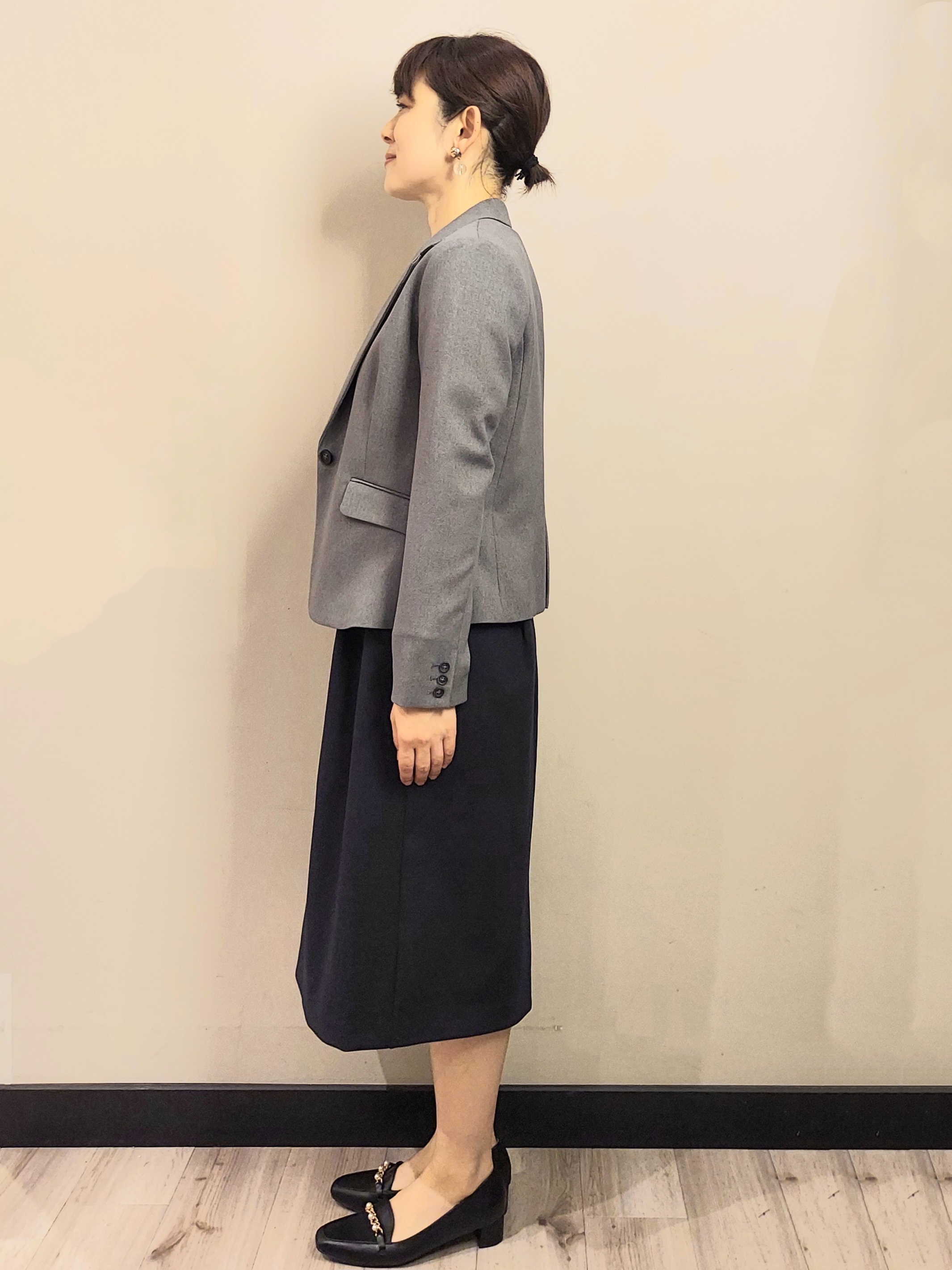 MAKIさんの「index｜【セットアップ可】ストレッチツイルテーラードジャケット《防シワ／洗濯機OK》」を使ったコーディネート