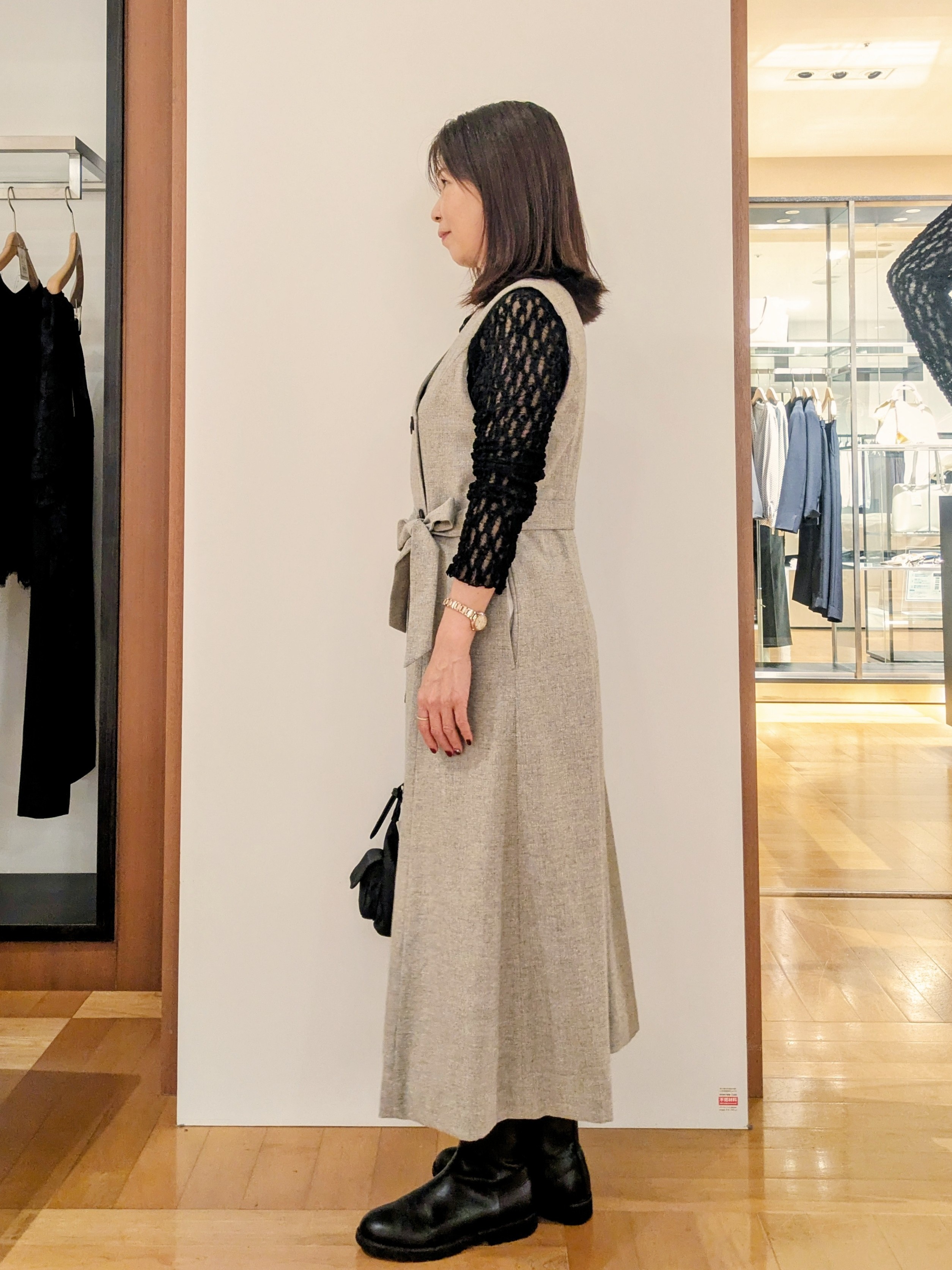 laverさんの「UNTITLED｜【重ね着レイヤード】レースハイネックトップス」を使ったコーディネート