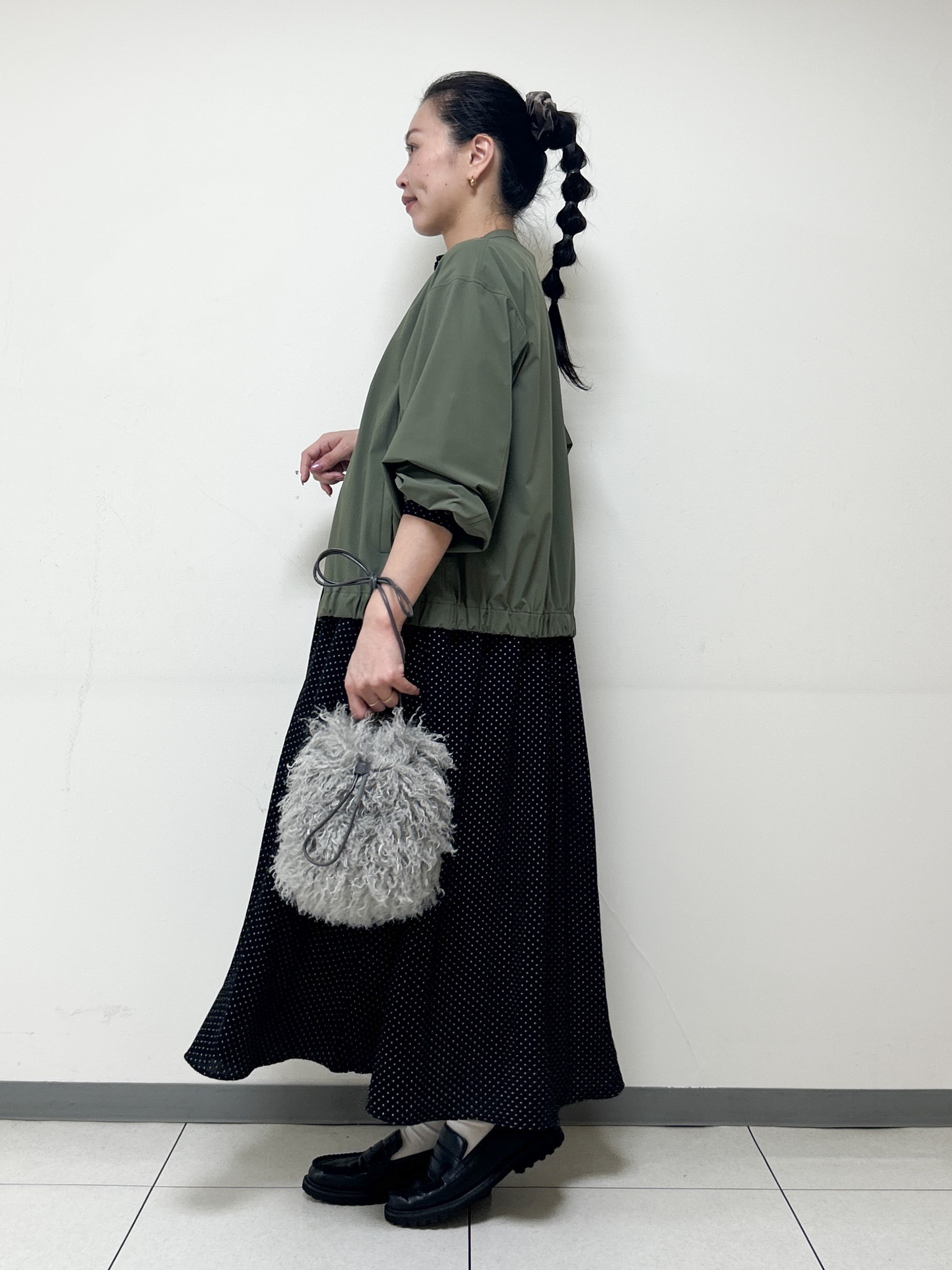 Kaiさんの「Dessin｜【手洗い可】ドットプリントワンピース」を使ったコーディネート