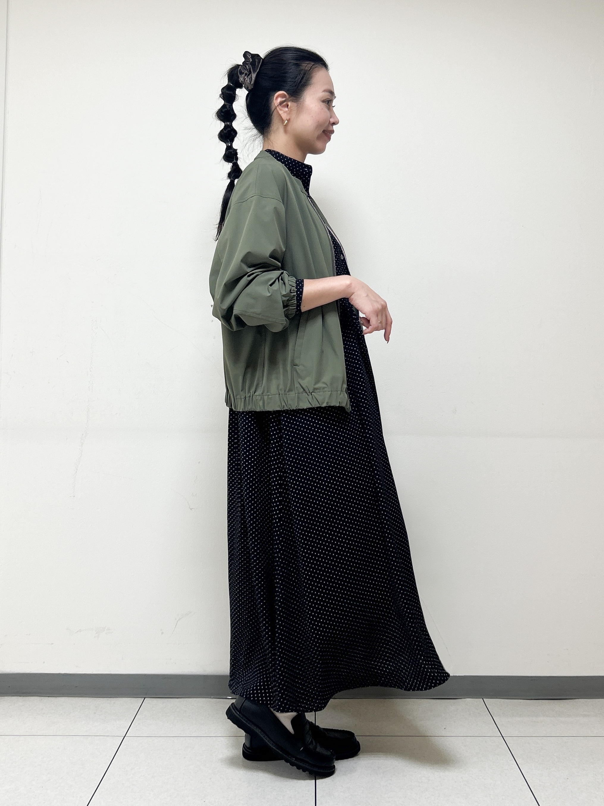 Kaiさんの「Dessin｜【手洗い可】ドットプリントワンピース」を使ったコーディネート