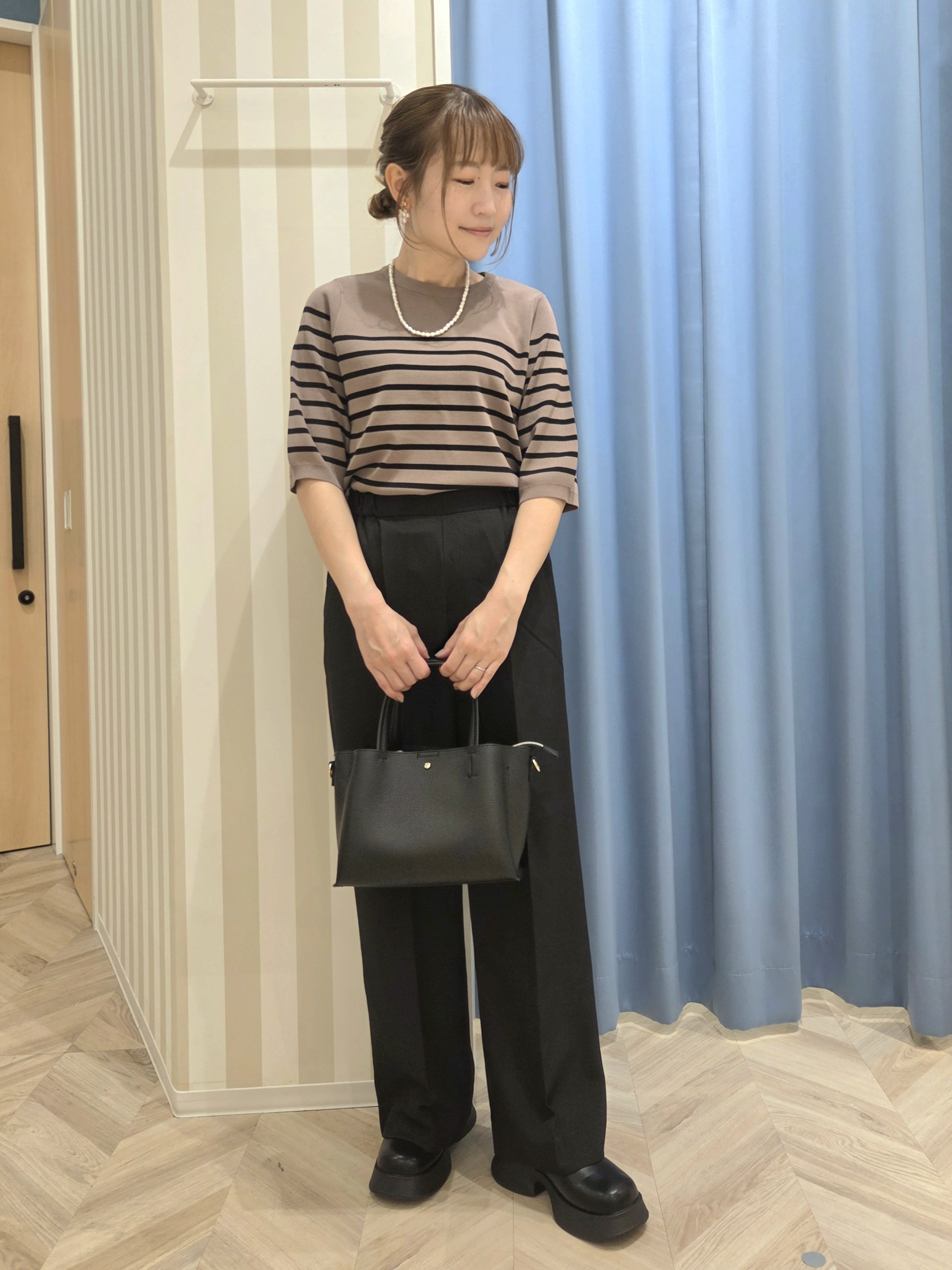 Ikumiさんの「SHOO･LA･RUE｜【通気性〇/セットアップ可/S-LL/洗濯機可】紫外線対策にも メッシュテーラードジャケット」を使ったコーディネート