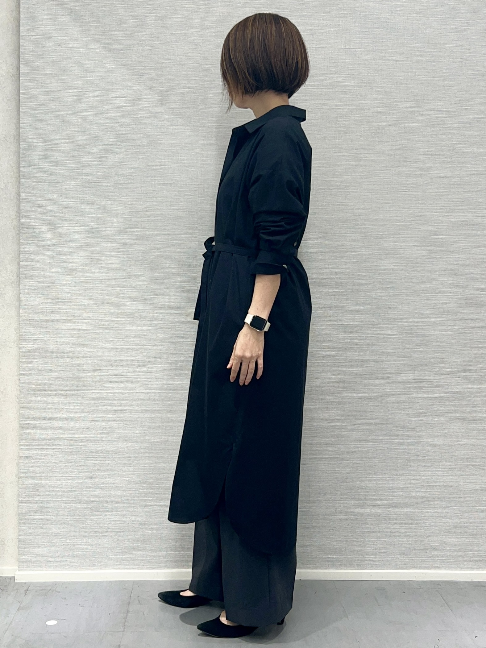 Shinakoさんの「UNTITLED｜ロングシャツワンピース」を使ったコーディネート