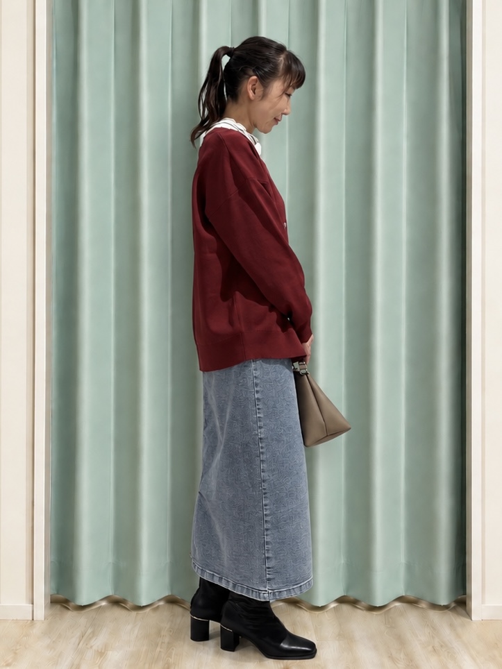まつみさんの「SHOO･LA･RUE｜【セットアップ可/洗濯機可】軽やかに羽織れる スポンディッシュ ニットカーディガン」を使ったコーディネート