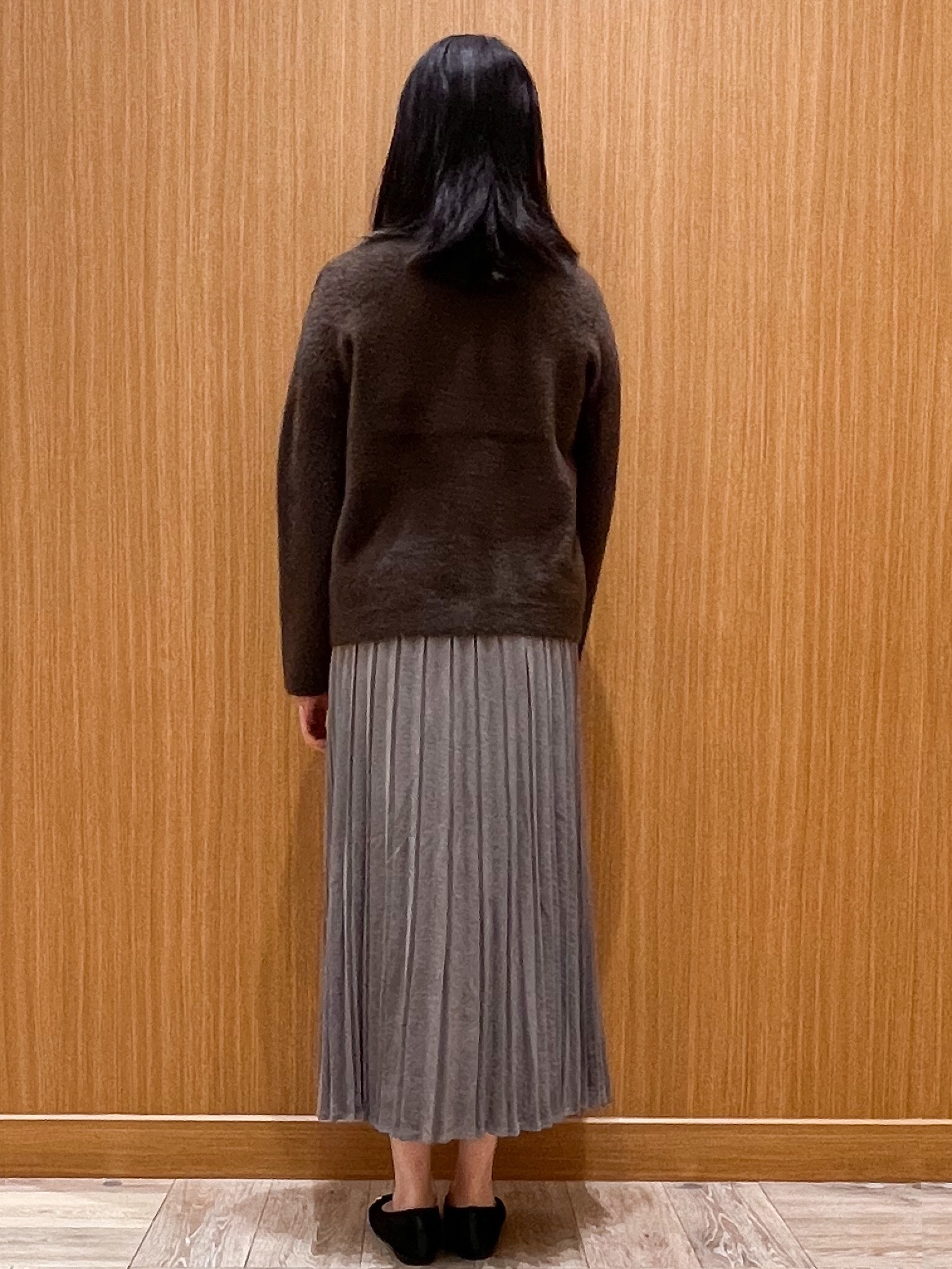 aさんの「OPAQUE.CLIP｜フェザーヤーンニットカーディガン【洗濯機OK】」を使ったコーディネート