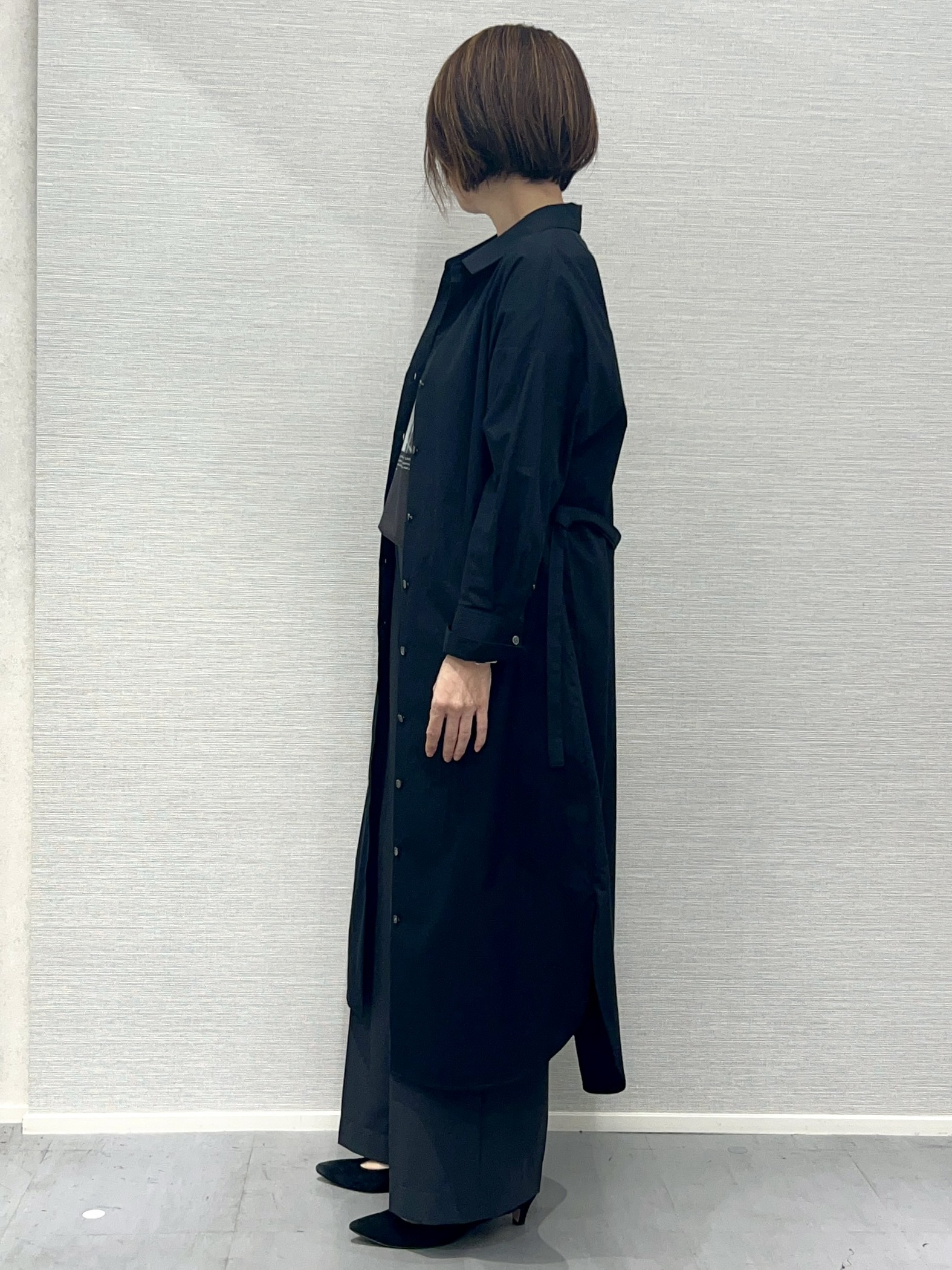 Shinakoさんの「UNTITLED｜ロングシャツワンピース」を使ったコーディネート