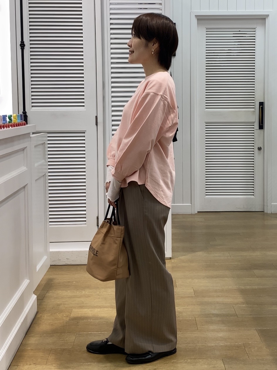 Hamaさんの「Dessin｜【洗える/7色展開/XS-L】バックヘンリーミニ裏毛 長袖」を使ったコーディネート