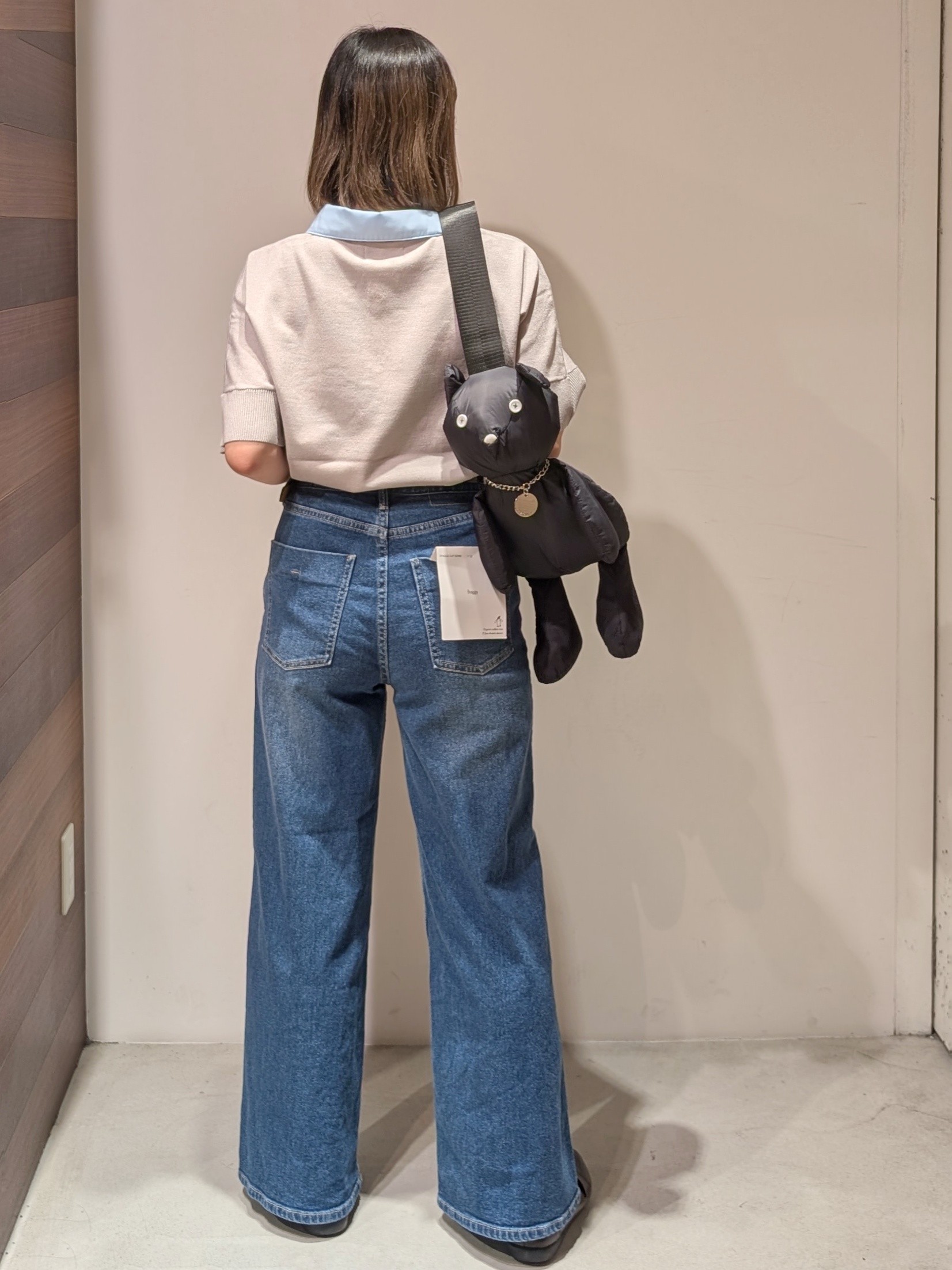 nanさんの「OPAQUE.CLIP｜【森絵梨佳さん着用】2WAY衿ドッキングニット《洗濯機OK》」を使ったコーディネート