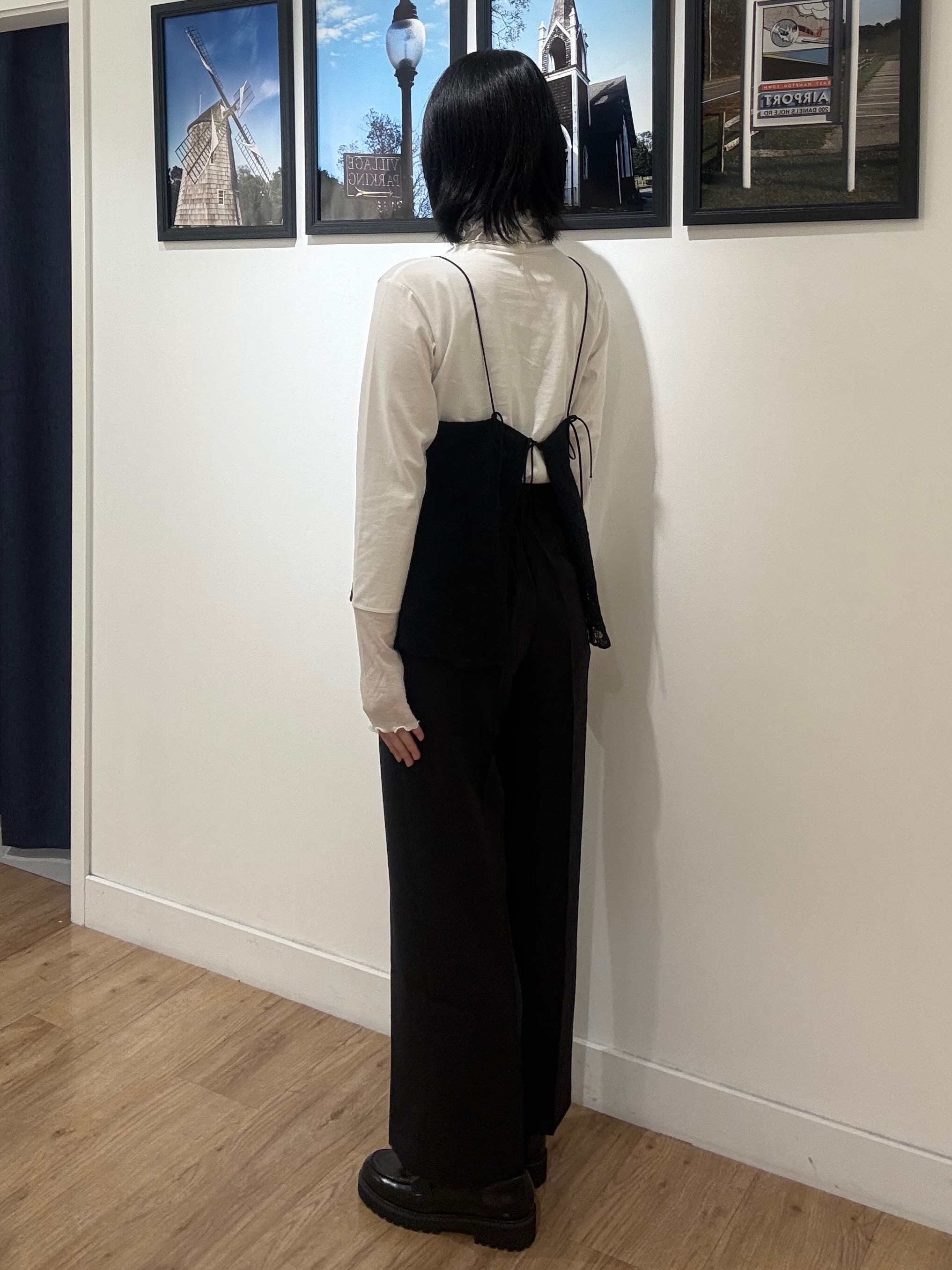 三浦りおんさんの「Dessin｜【秋のレイヤードアイテム/洗える】シアー切り替えタートルプルオーバー」を使ったコーディネート