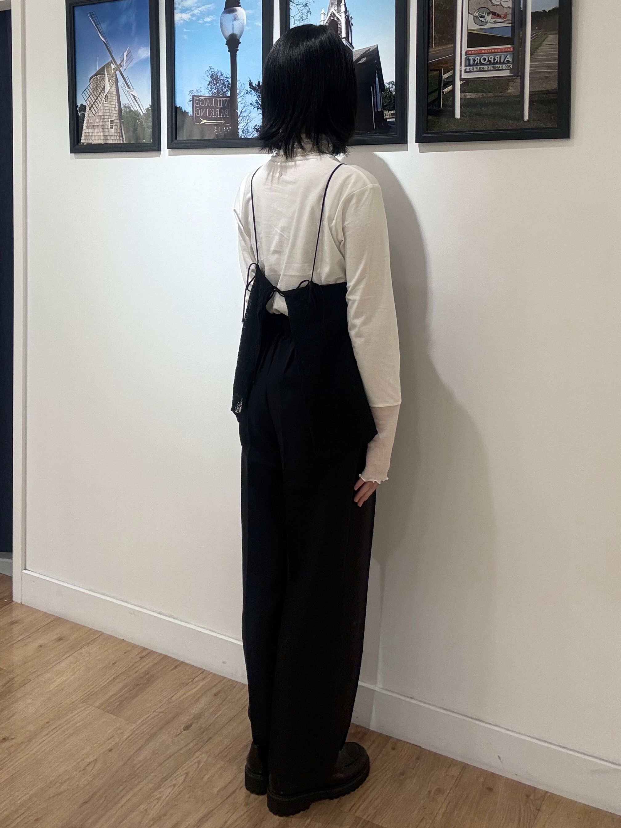 三浦りおんさんの「Dessin｜【秋のレイヤードアイテム/洗える】シアー切り替えタートルプルオーバー」を使ったコーディネート