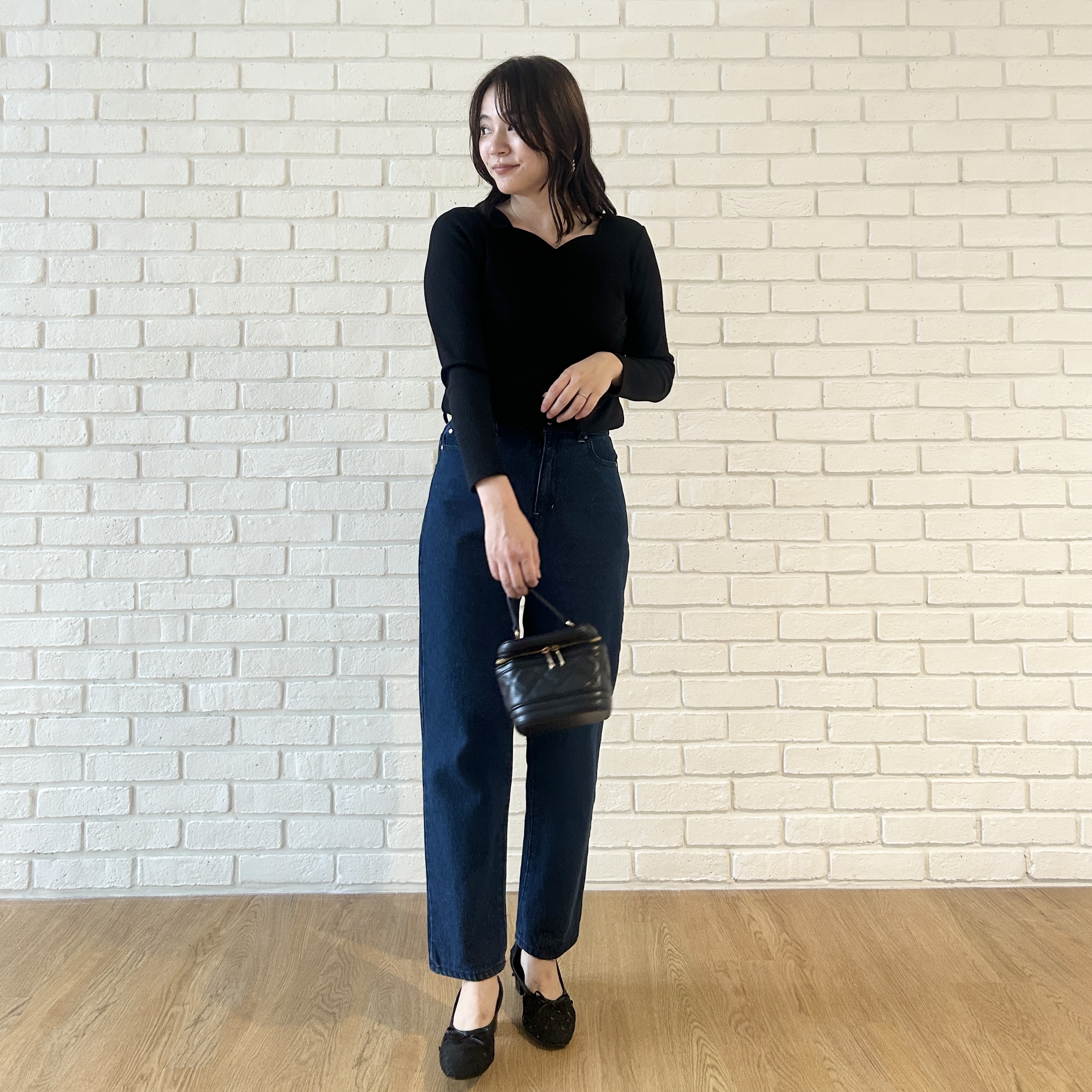 shinoさんの「Couture brooch｜【デコルテ美しく】ハートネック テレコトップス」を使ったコーディネート
