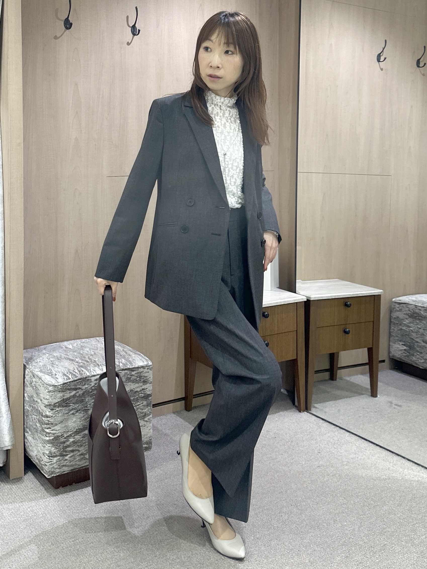 Miwaさんの「UNTITLED｜【重ね着レイヤード】レースハイネックトップス」を使ったコーディネート