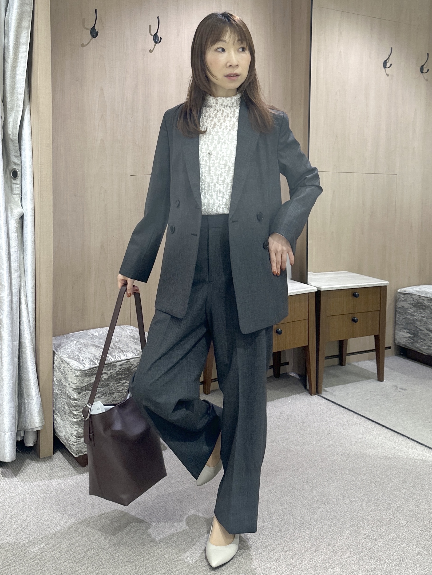 Miwaさんの「UNTITLED｜【重ね着レイヤード】レースハイネックトップス」を使ったコーディネート