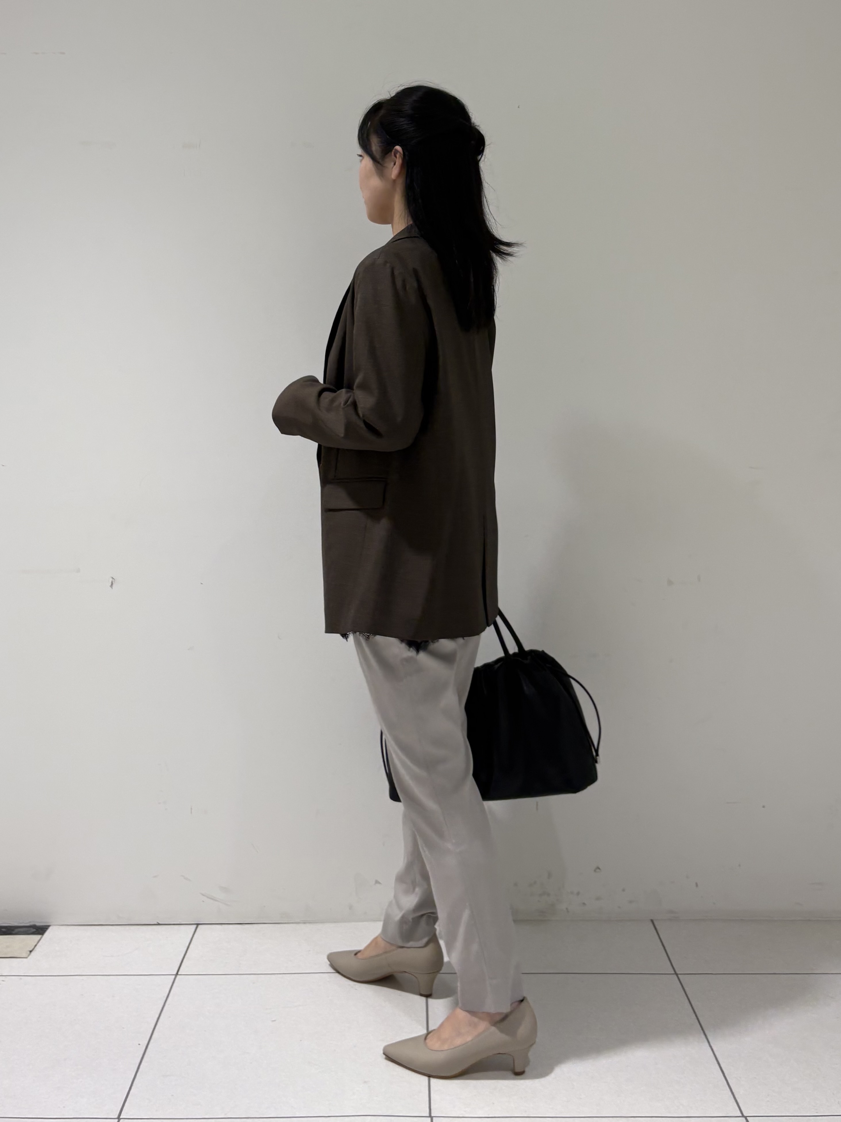momokoさんの「INDIVI｜【洗濯機OK／ストレッチ◎】秋はじめのダブルジャケット」を使ったコーディネート