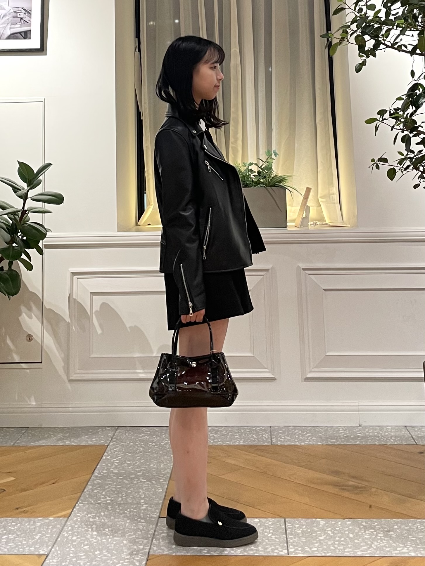 Lilyさんの「DRESSTERIOR｜【本革】レザーダブルライダース」を使ったコーディネート