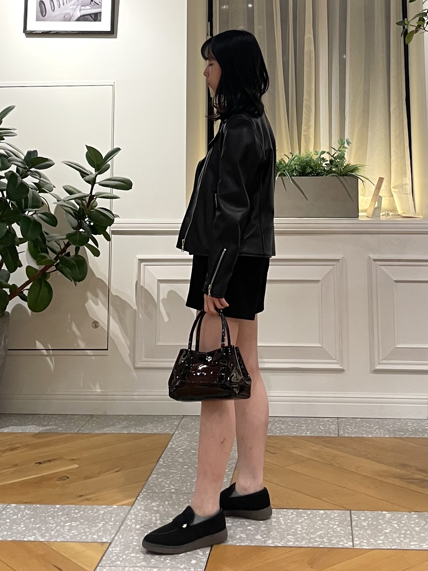 Lilyさんの「DRESSTERIOR｜【本革】レザーダブルライダース」を使ったコーディネート