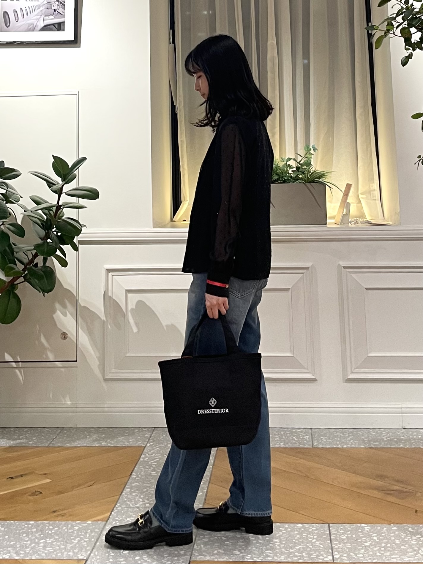Lilyさんの「DRESSTERIOR｜【上品見え】フィルムドット ボウタイブラウス」を使ったコーディネート