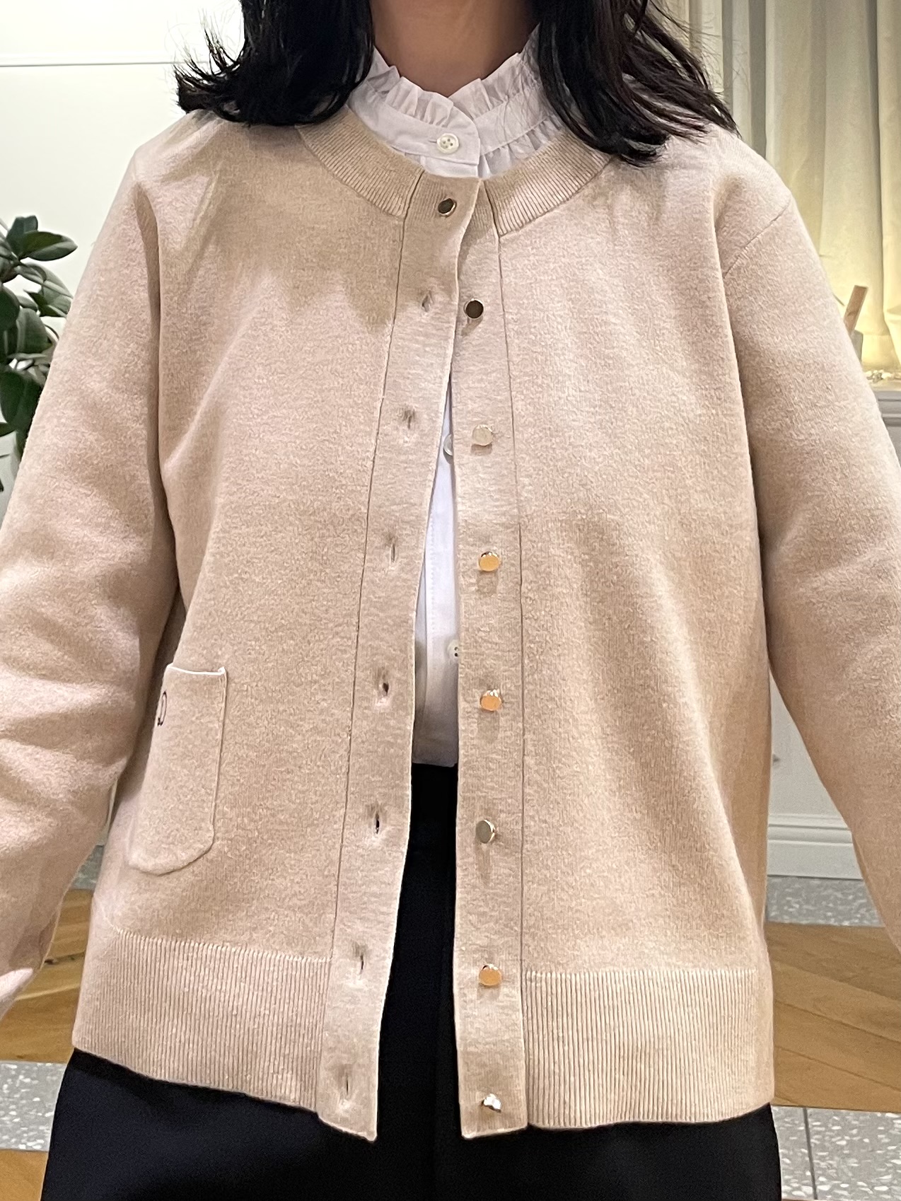 Lilyさんの「DRESSTERIOR｜【5色展開/マシンウォッシャブル】コットンカシミヤカーディガン」を使ったコーディネート
