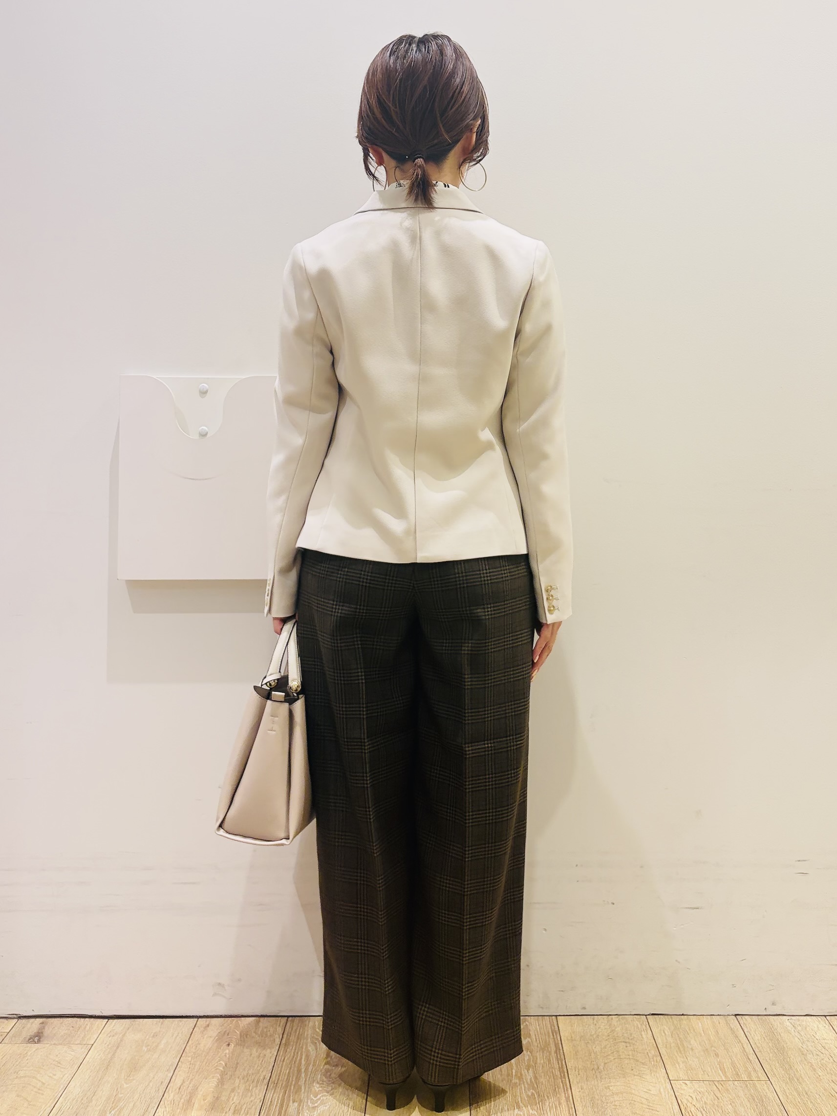 YUKOさんの「index｜【セットアップ可】ストレッチツイルテーラードジャケット《防シワ／洗濯機OK》」を使ったコーディネート