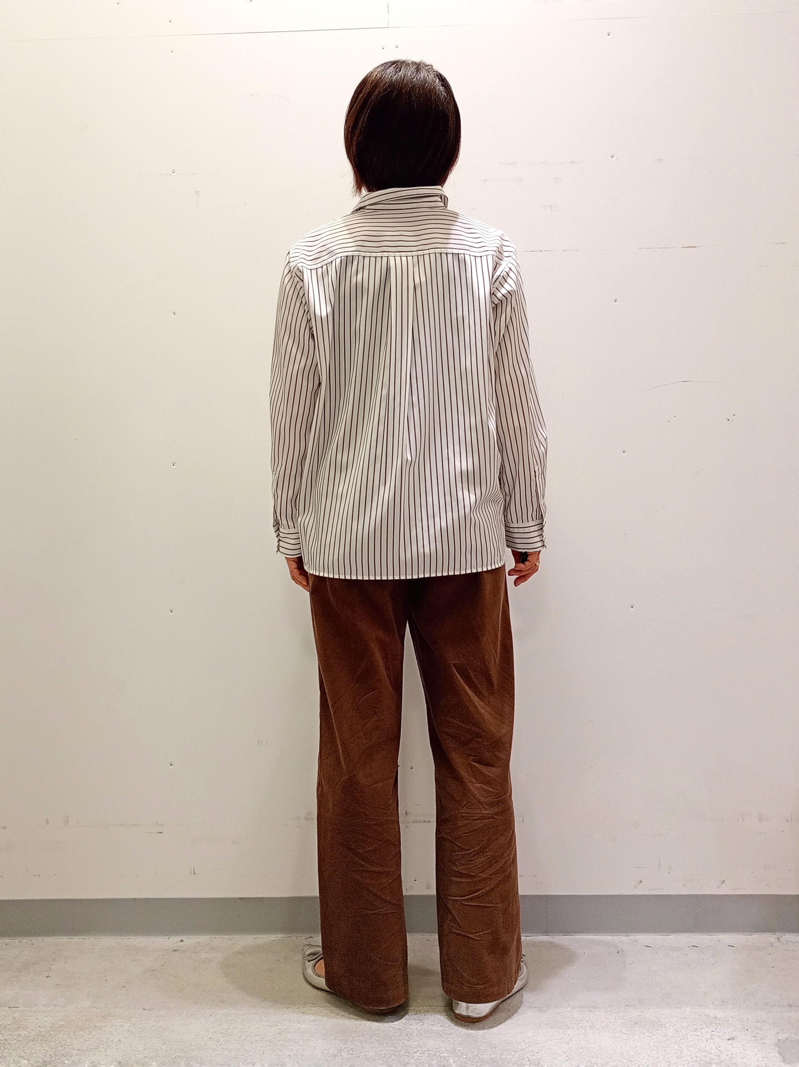 Kさんの「INDIVI｜【2WAY／ストライプ柄】ベーシックシャツ」を使ったコーディネート