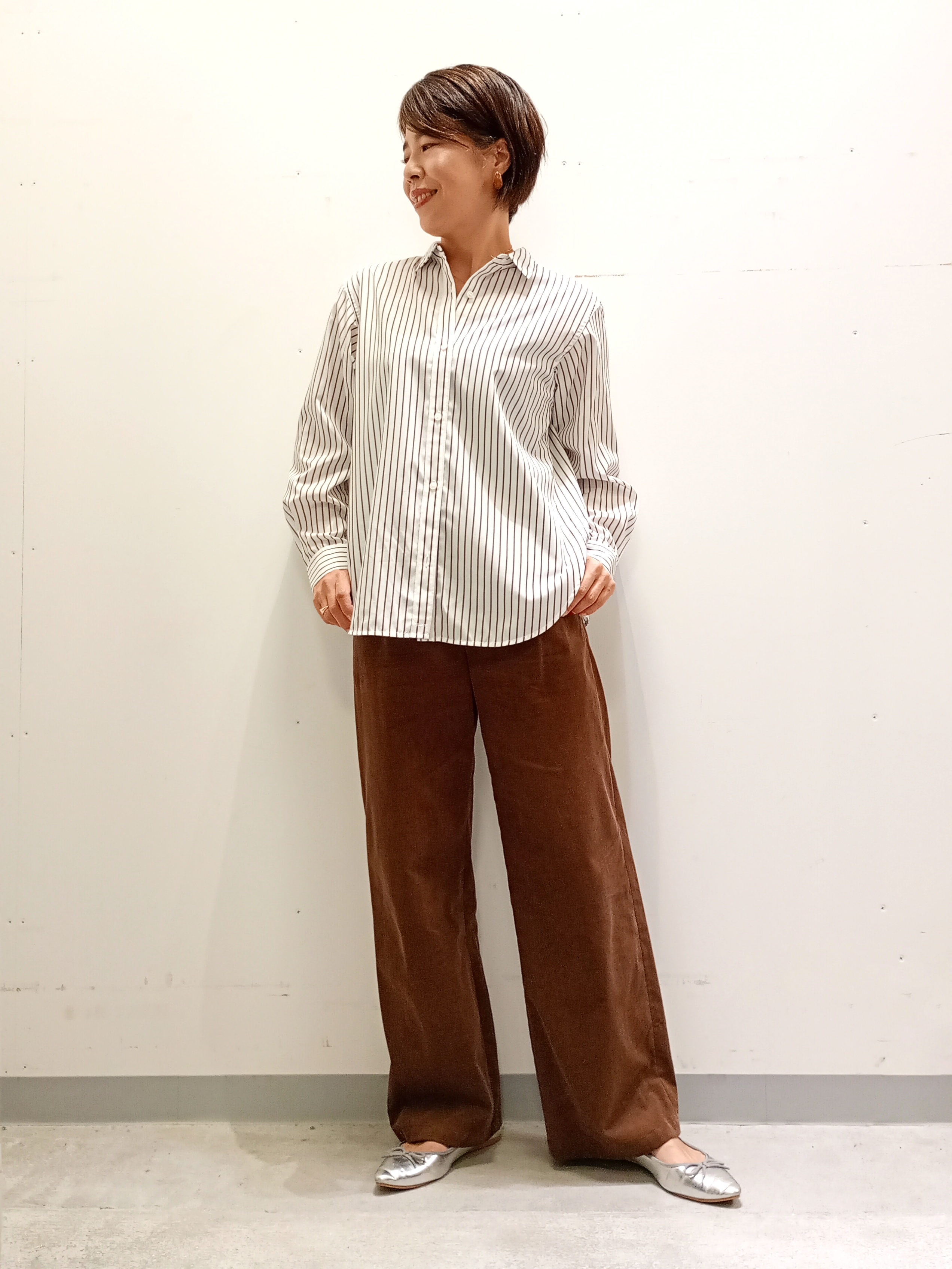 Kさんの「INDIVI｜【洗える／体型カバー】ライトデニム ワークシャツ」を使ったコーディネート