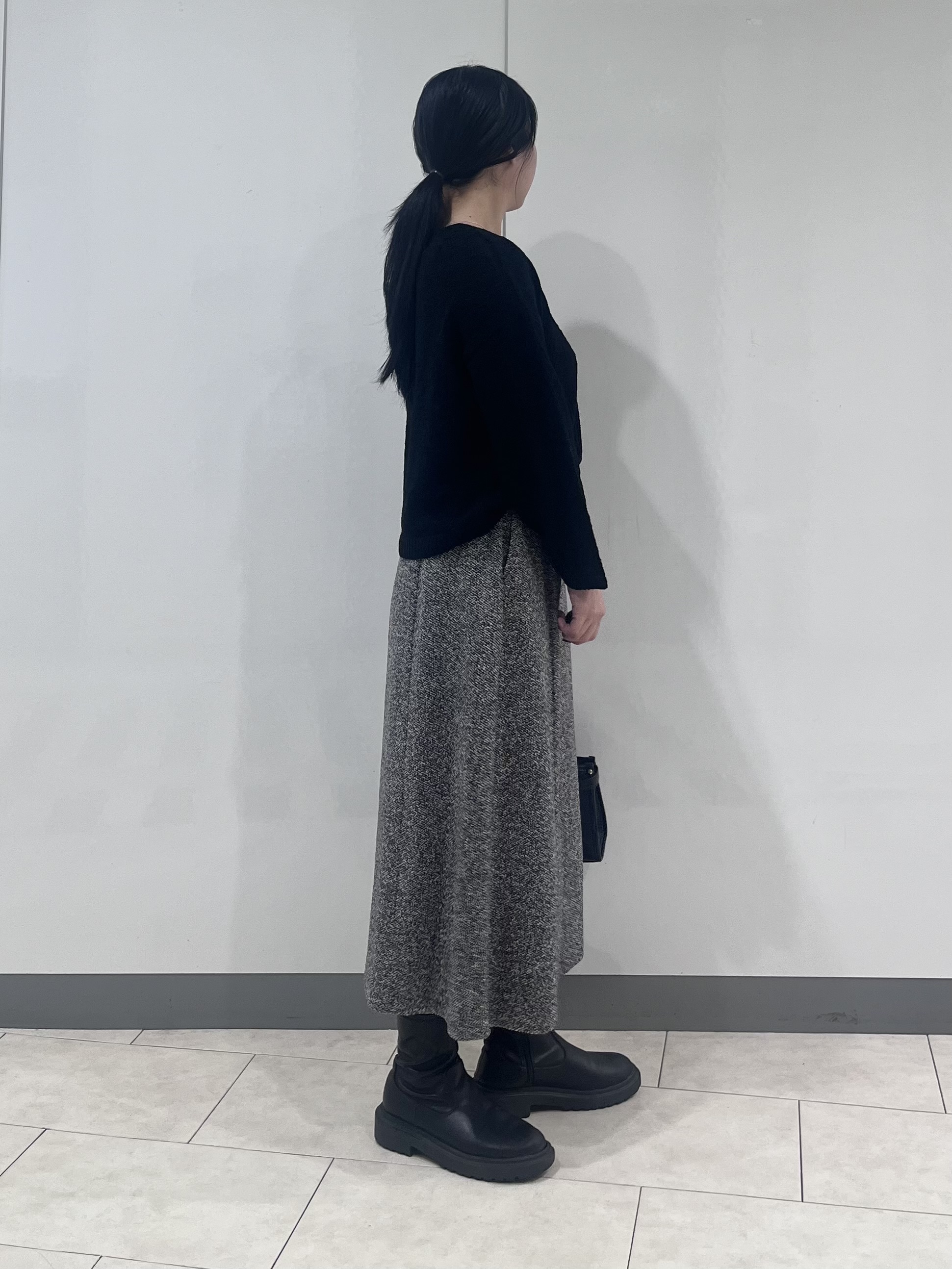 hasuさんの「INDIVI｜【洗える／程よいシアー感】凹凸素材ニット」を使ったコーディネート