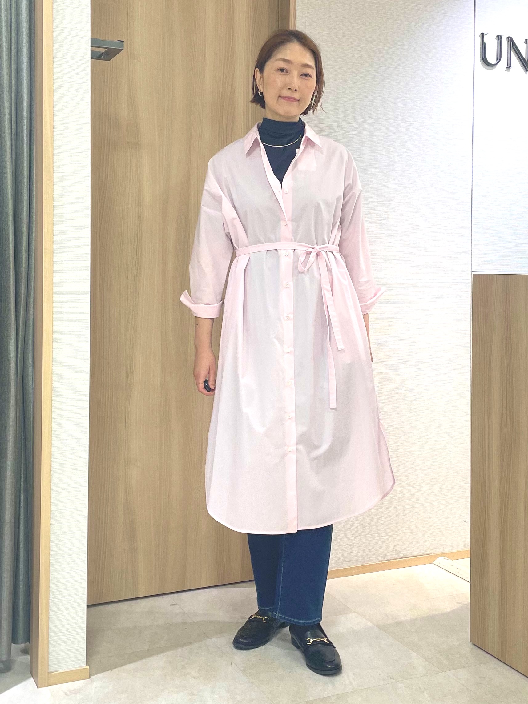 aliceさんの「UNTITLED｜ロングシャツワンピース」を使ったコーディネート