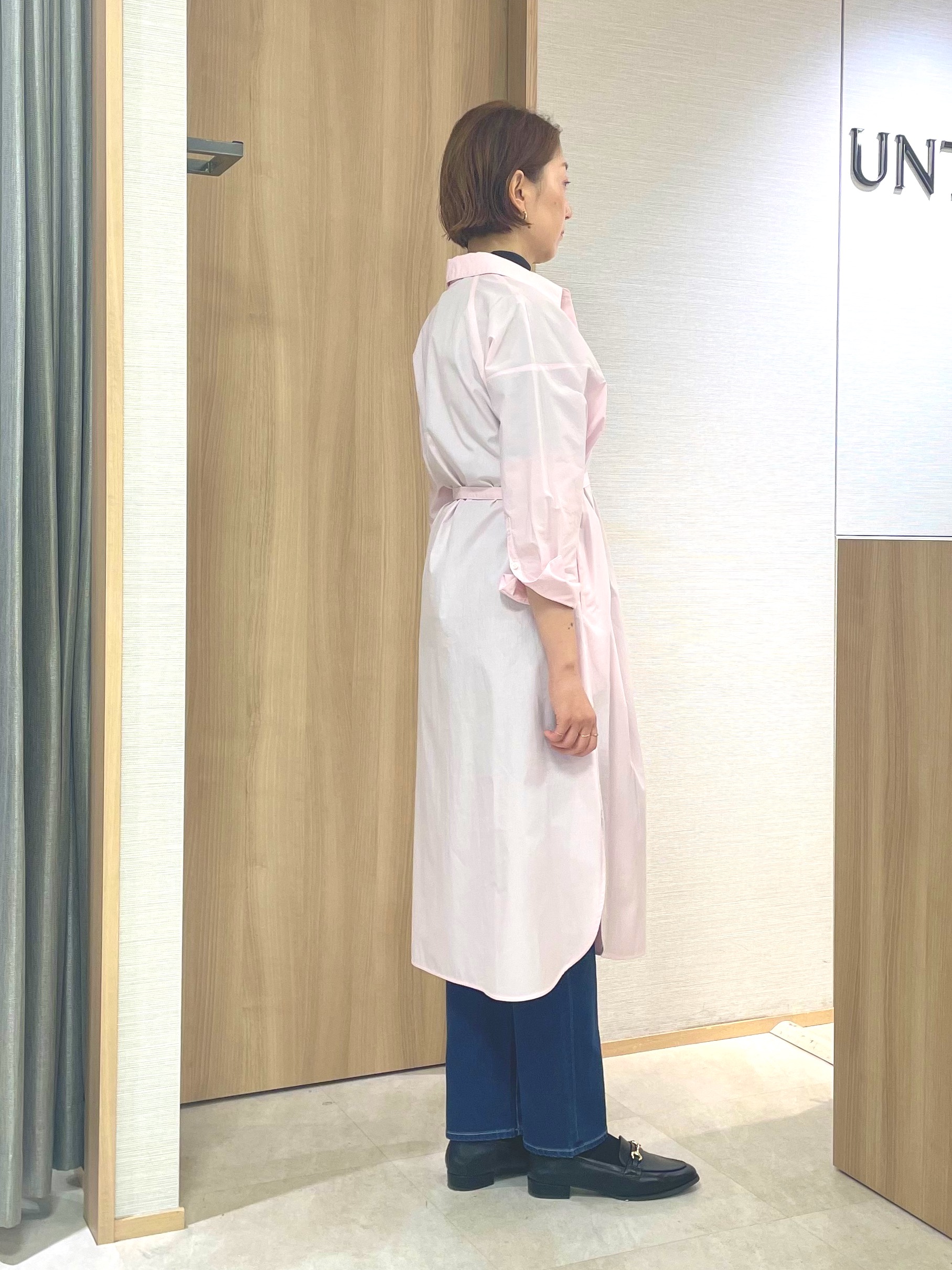 aliceさんの「UNTITLED｜ロングシャツワンピース」を使ったコーディネート