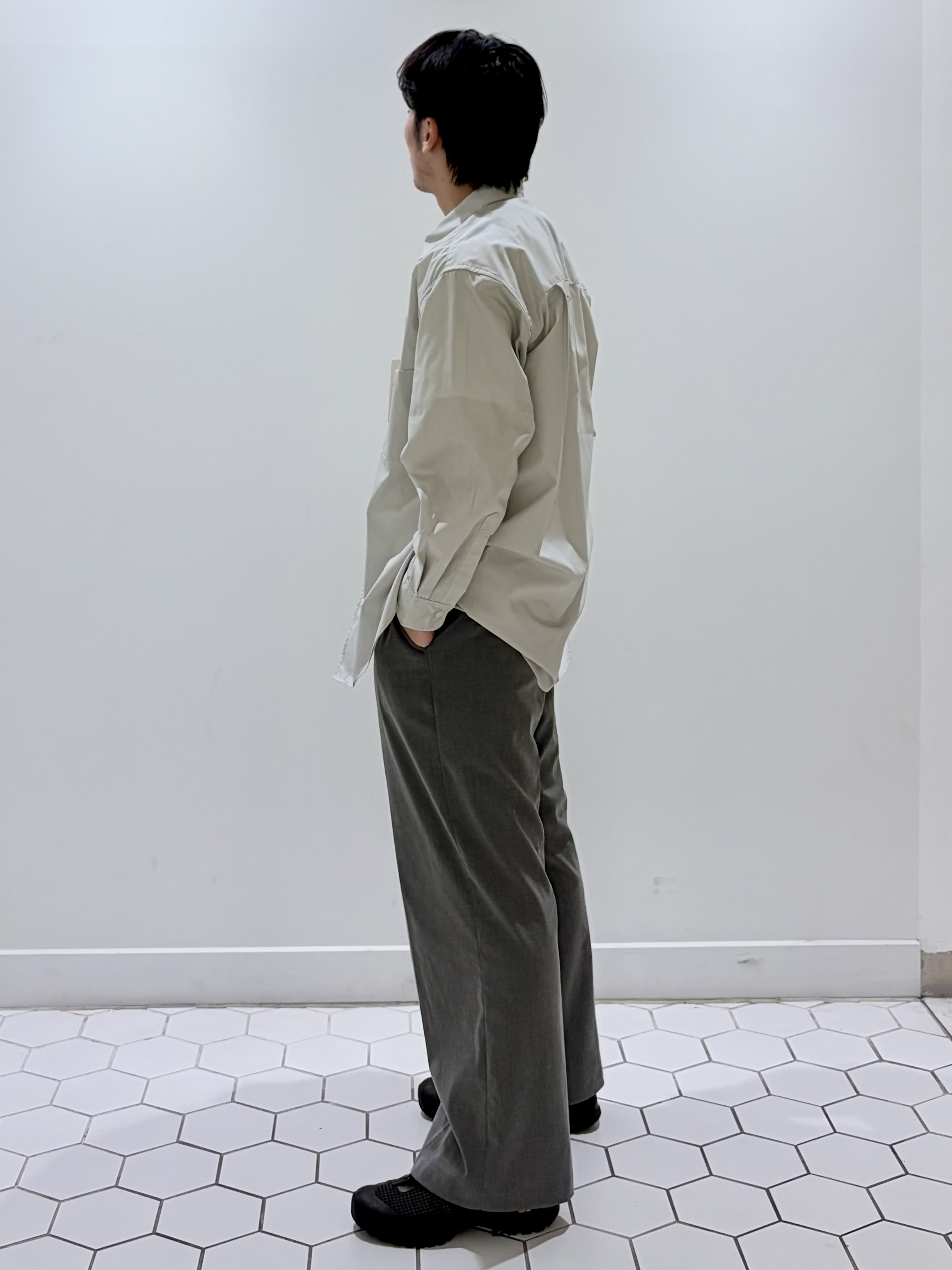 takeruさんの「Dessin｜コットンポリエステル ワイドシャツ」を使ったコーディネート