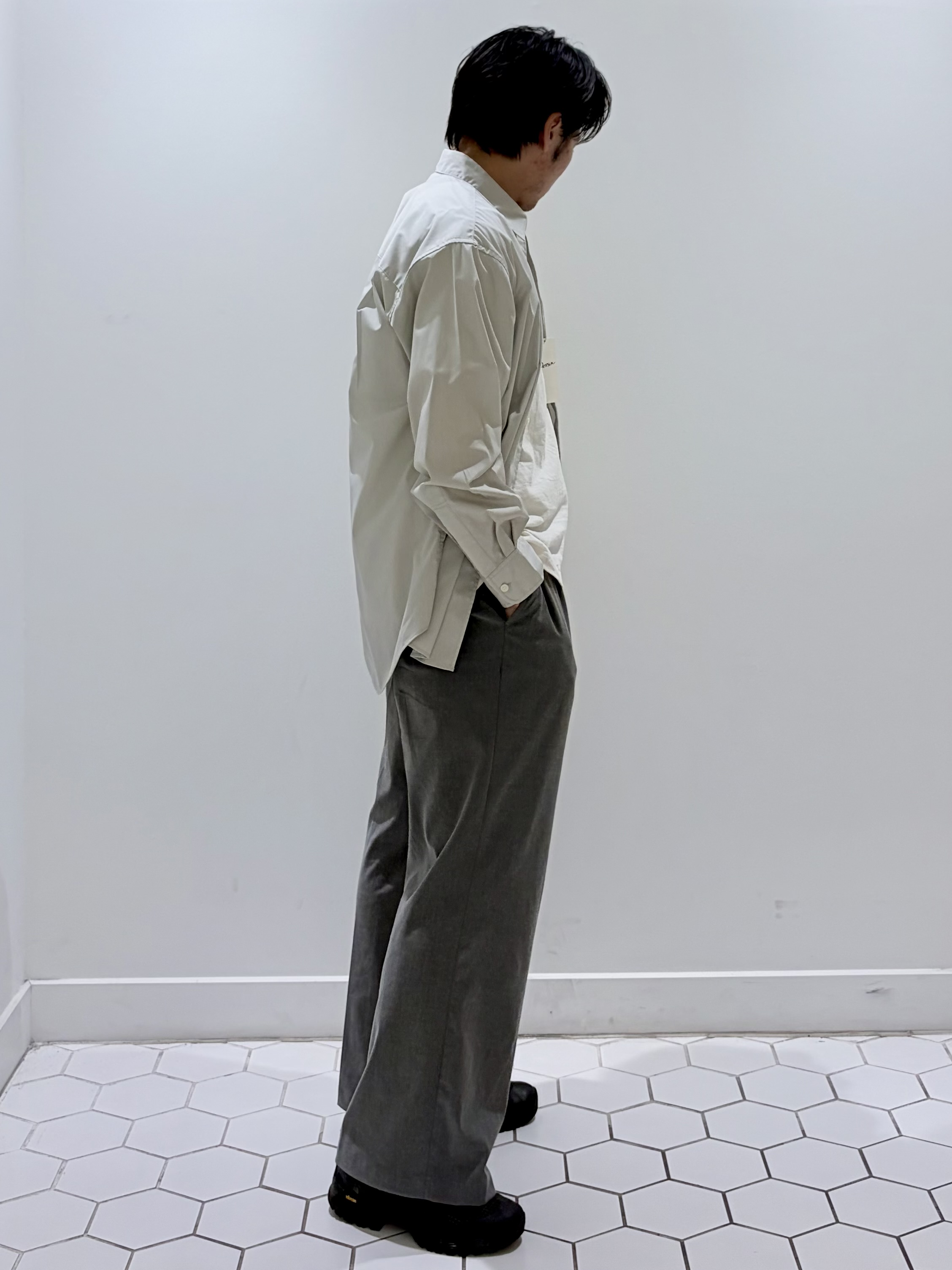 takeruさんの「Dessin｜コットンポリエステル ワイドシャツ」を使ったコーディネート