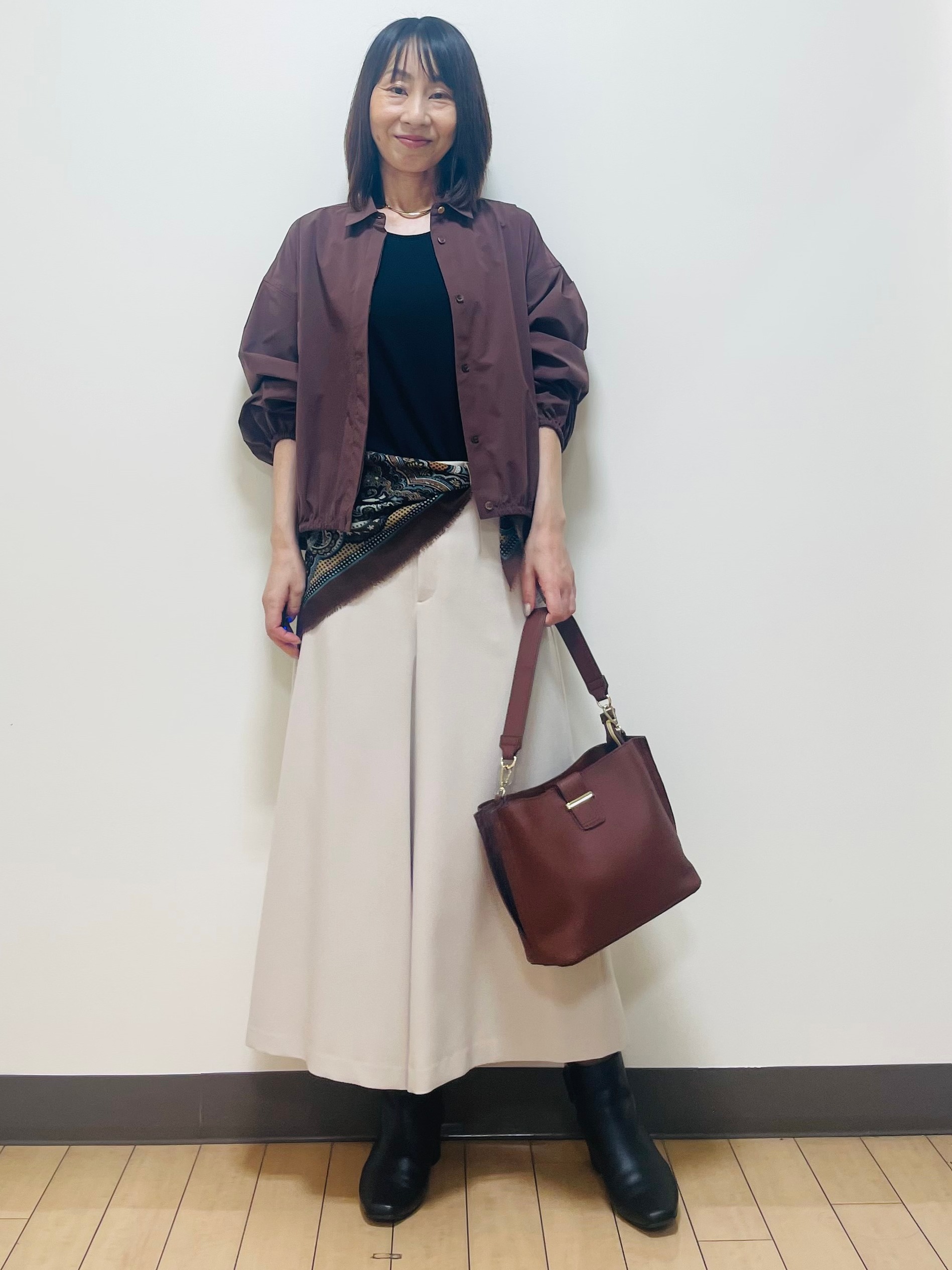 Riiさんの「Reflect｜ショート丈シャツブルゾン」を使ったコーディネート