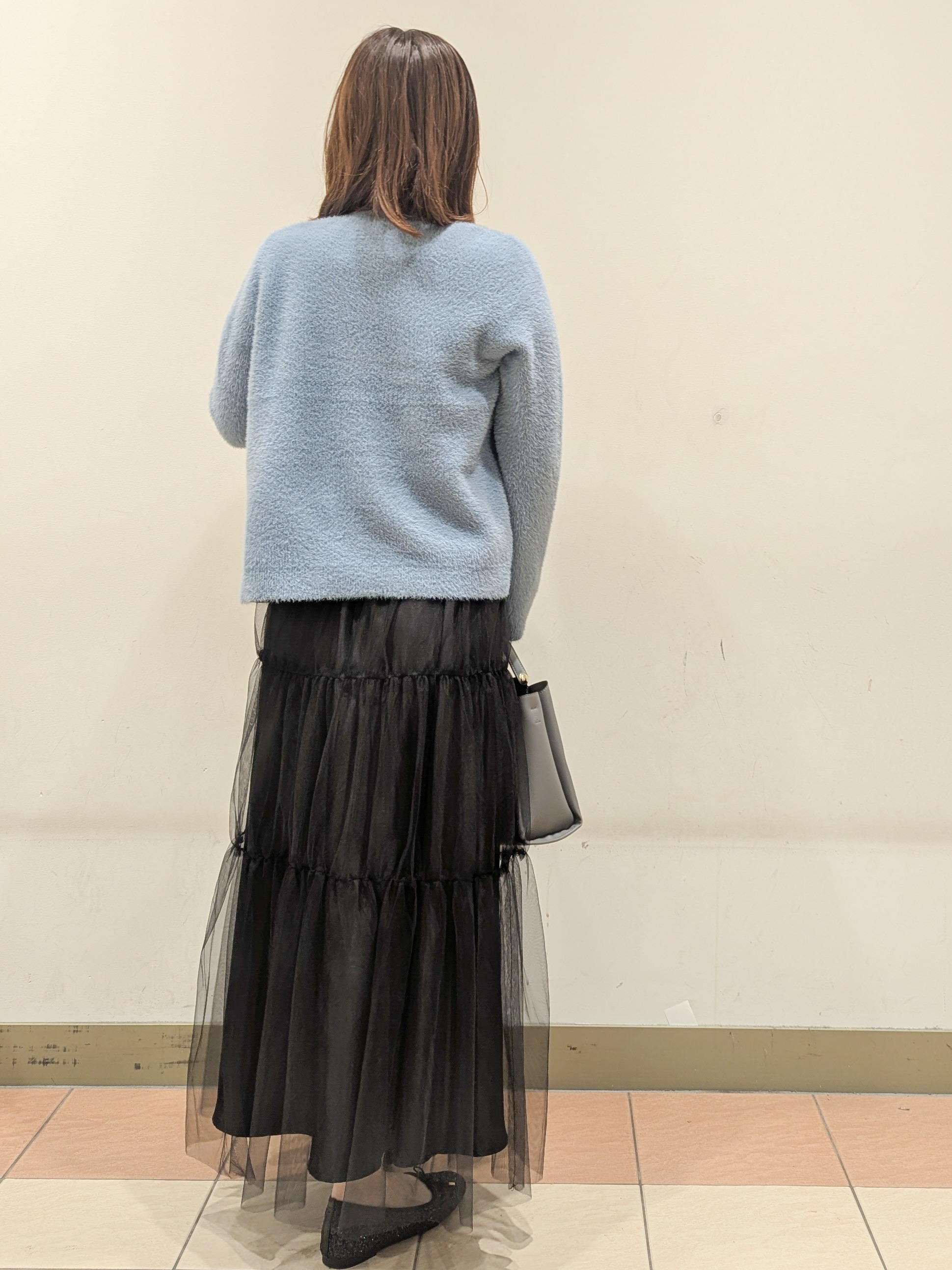 Miさんの「OPAQUE.CLIP｜フェザーヤーンニットカーディガン【洗濯機OK】」を使ったコーディネート