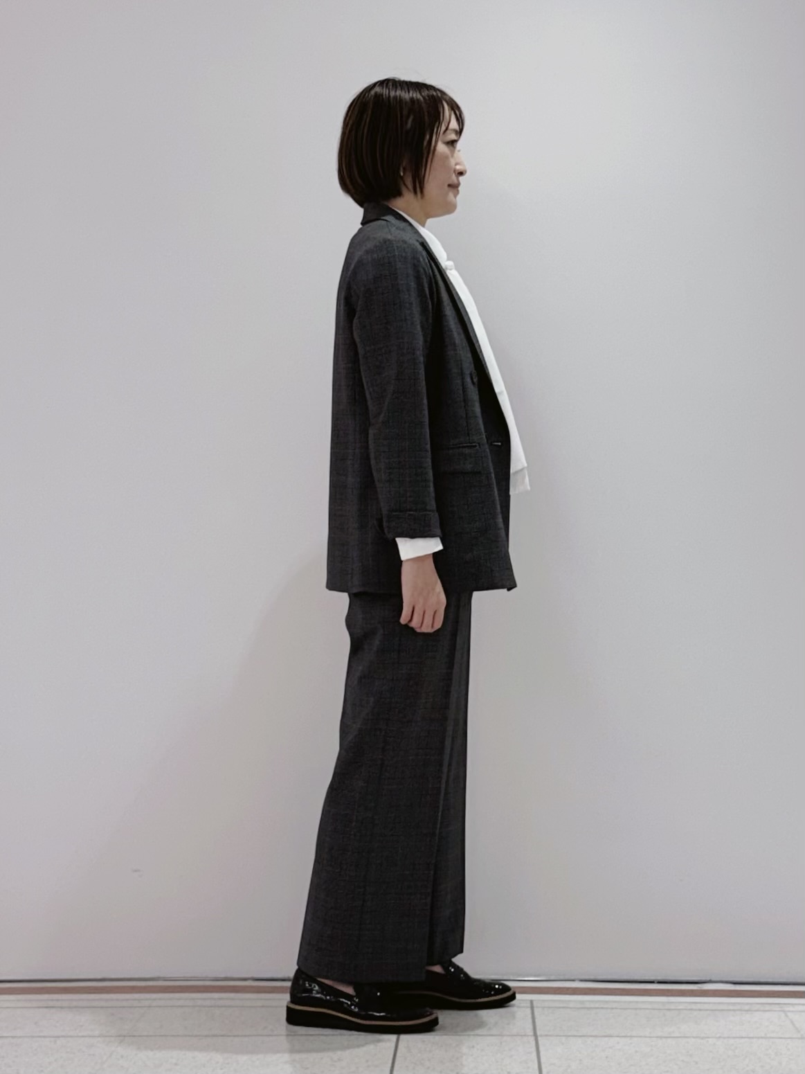 mikaさんの「INDIVI｜【洗濯機OK／ストレッチ◎】秋はじめのダブルジャケット」を使ったコーディネート