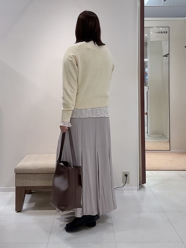 YUIさんの「UNTITLED｜【アンサンブル可/秋羽織り】杢調ジップカーディガン」を使ったコーディネート