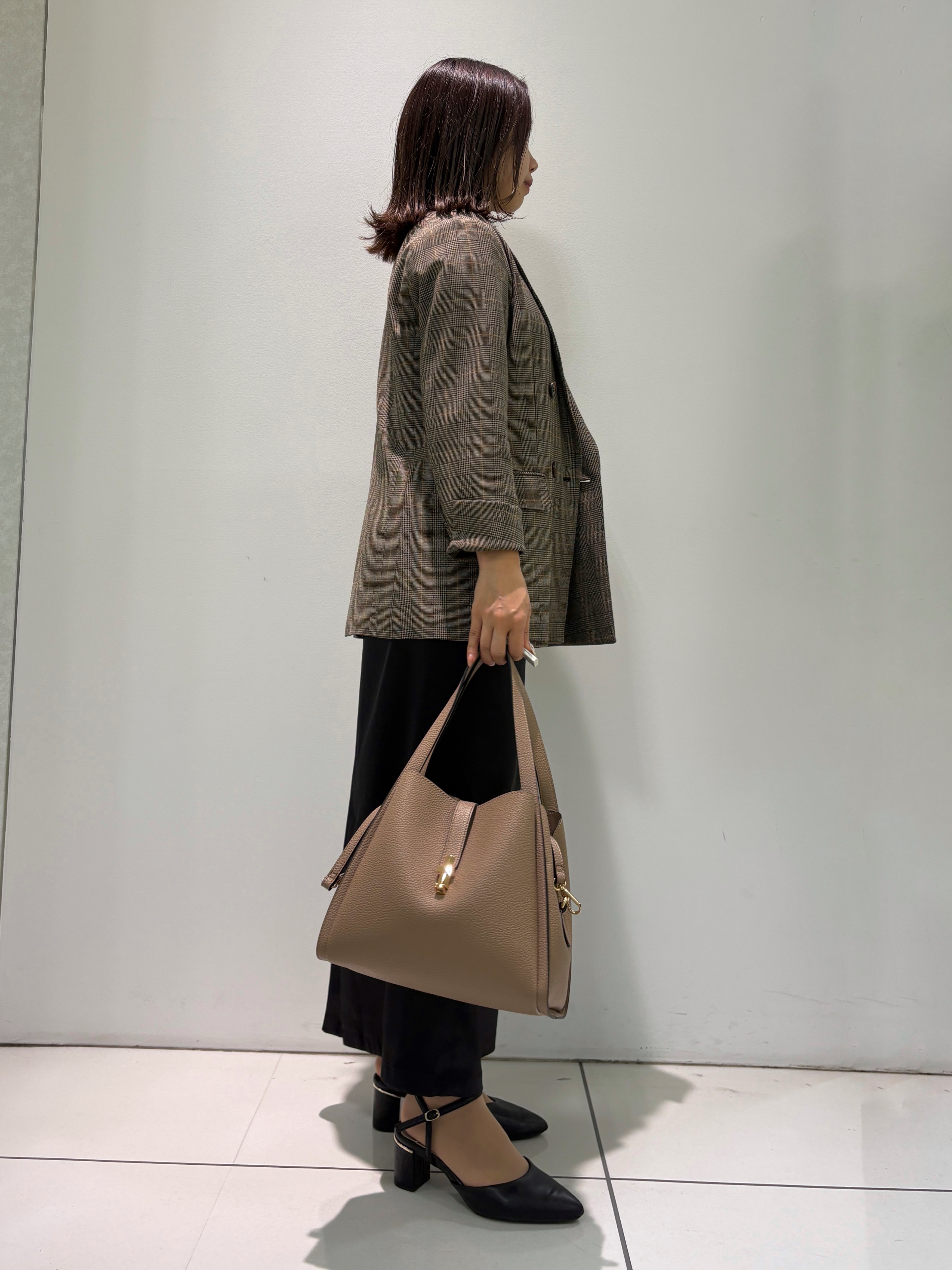 kahoさんの「INDIVI｜【洗濯機OK／ストレッチ◎】秋はじめのダブルジャケット」を使ったコーディネート
