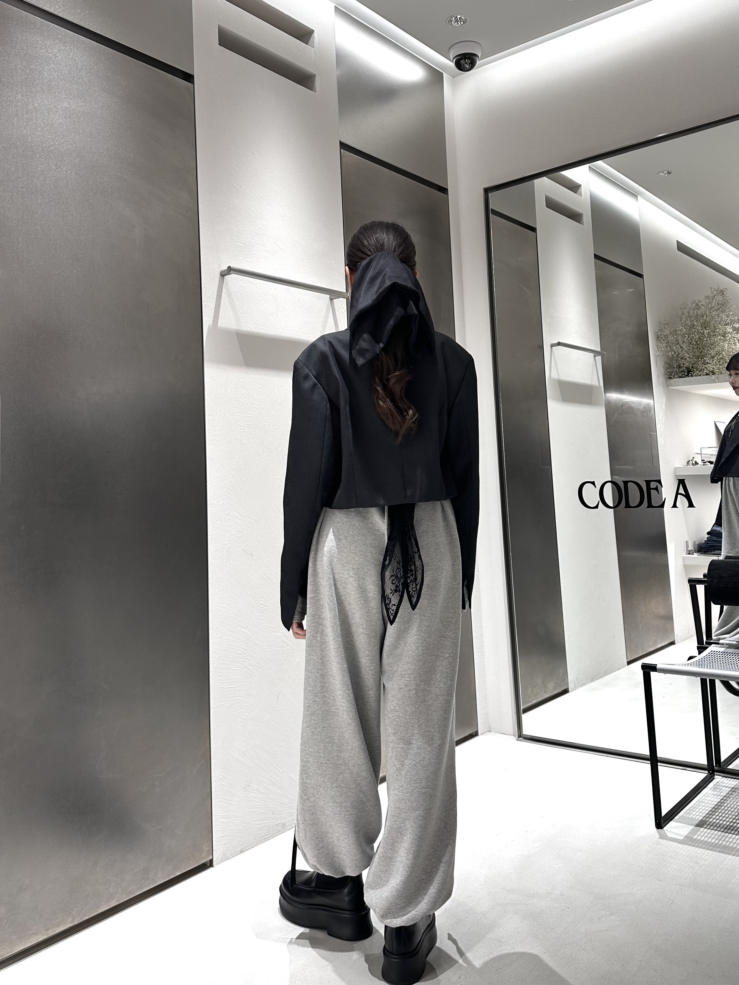 西村唯さんの「CODE A｜UKI UKI＊CODE A｜layered jersey trio set」を使ったコーディネート