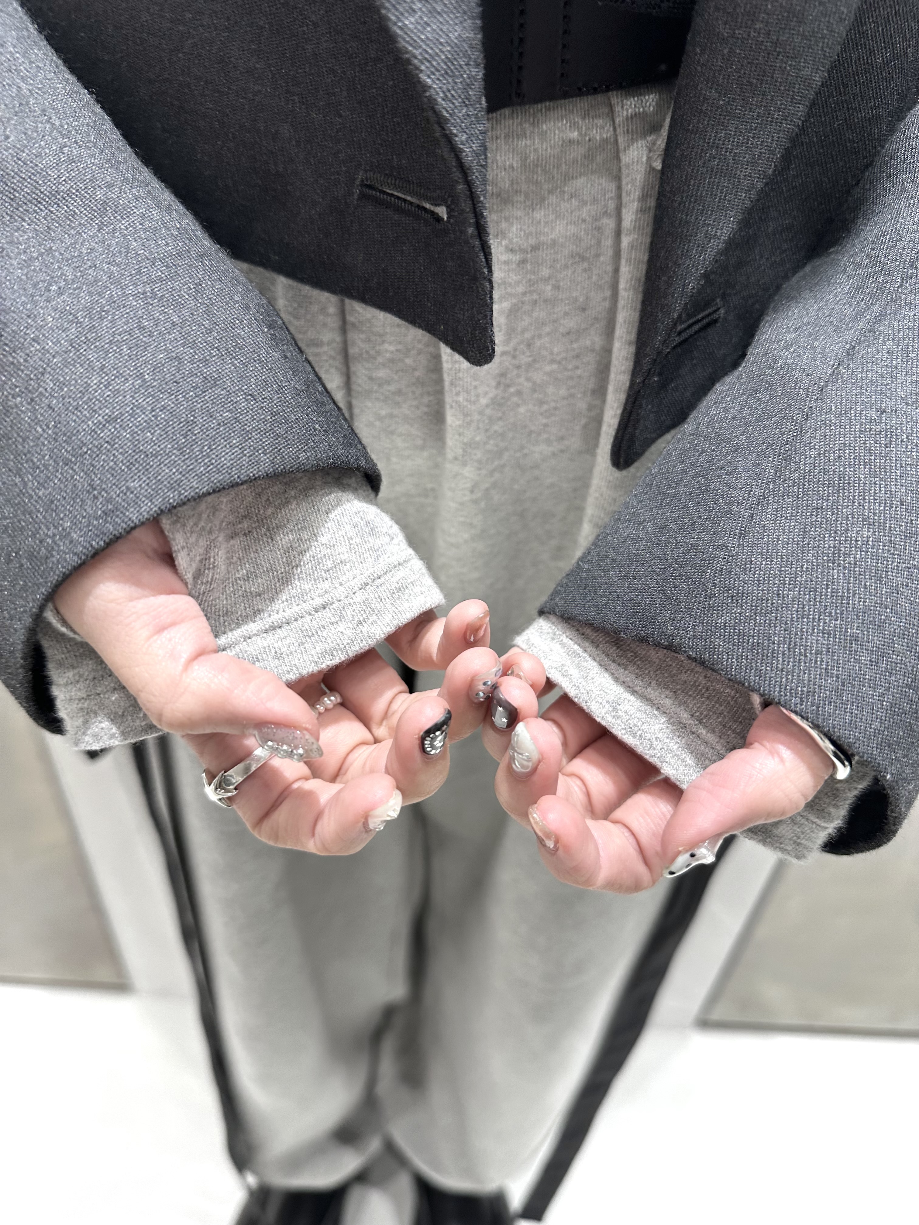 西村唯さんの「CODE A｜UKI UKI＊CODE A｜layered jersey trio set」を使ったコーディネート