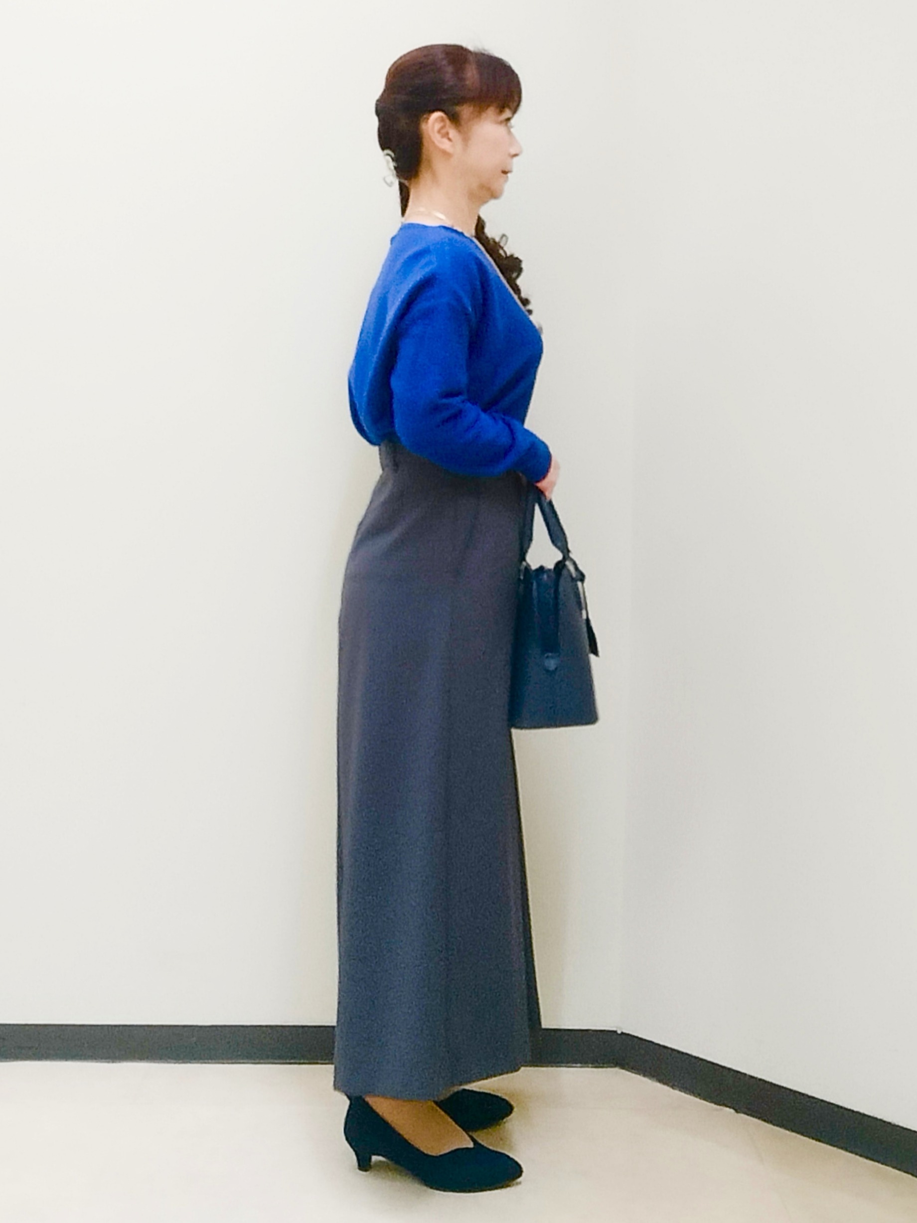花さんの「Reflect｜ボートネックニットトップス」を使ったコーディネート