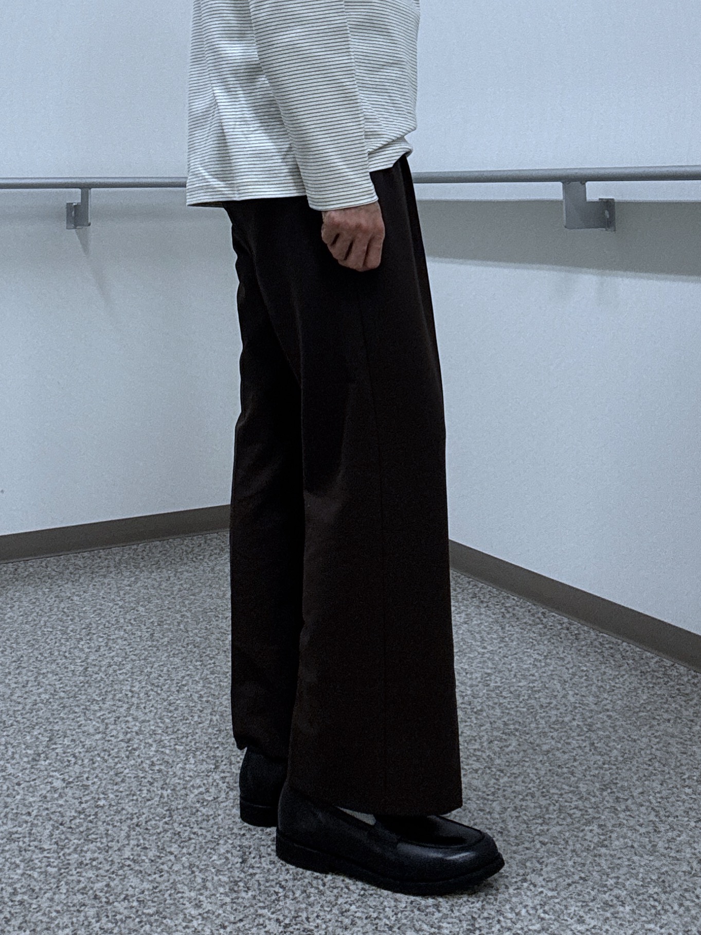 おーのさんの「TAKEO KIKUCHI｜シルケット ボーダー 長袖 Tシャツ」を使ったコーディネート