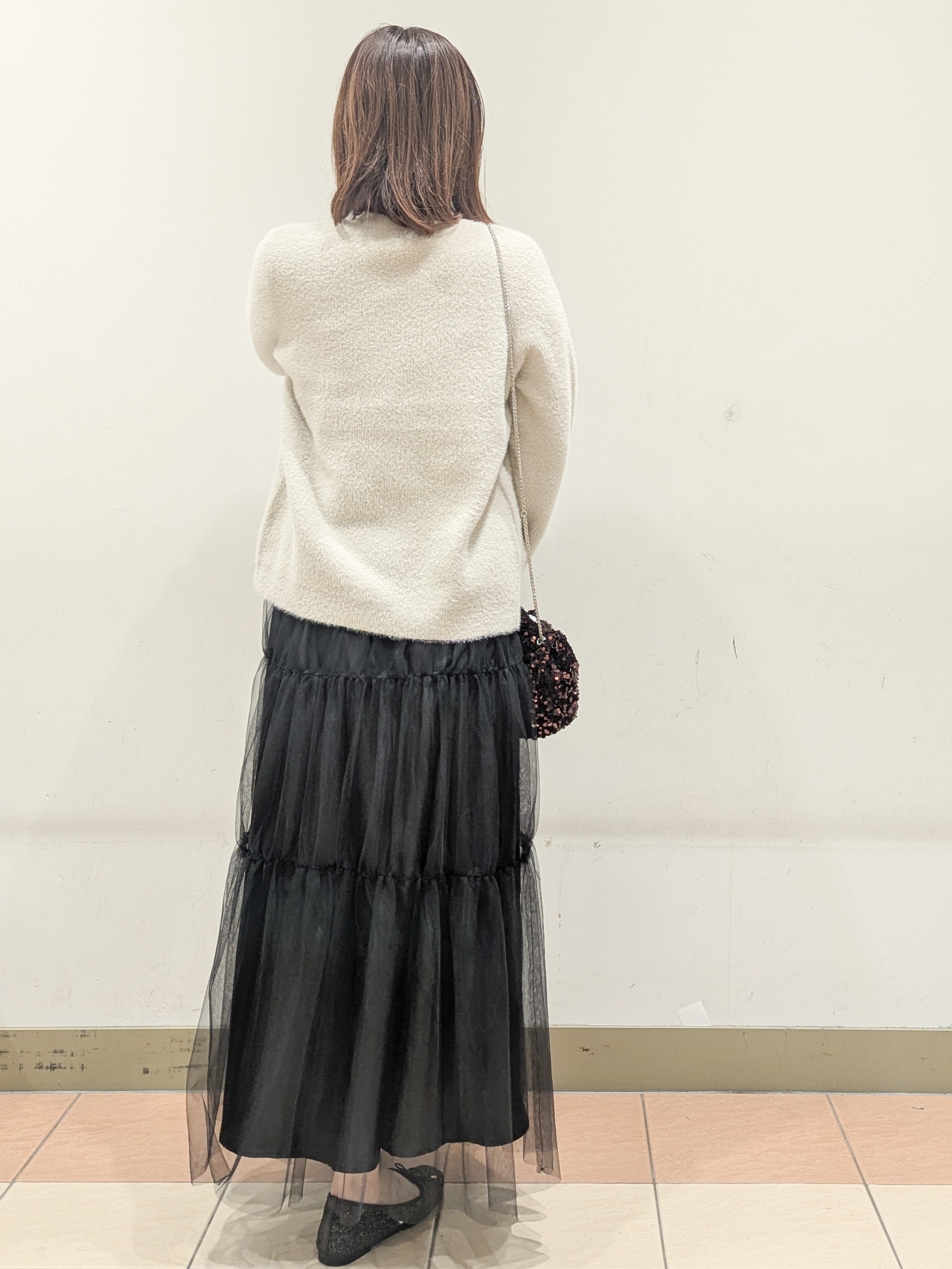 Miさんの「OPAQUE.CLIP｜フェザーヤーンニットカーディガン【洗濯機OK】」を使ったコーディネート