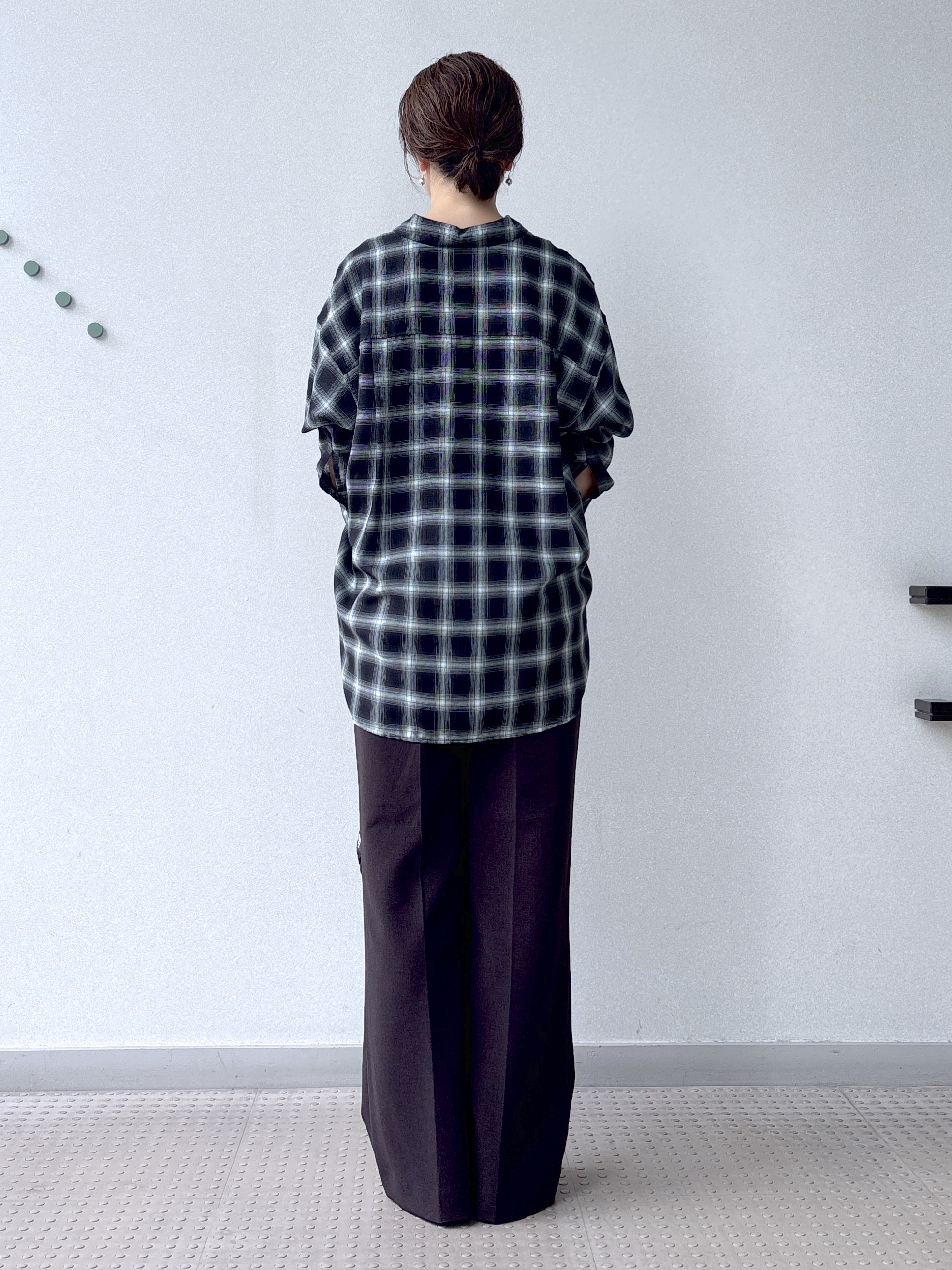 saitoさんの「DRESSTERIOR｜【ウォッシャブル】ビエラオンブレチェックシャツ」を使ったコーディネート