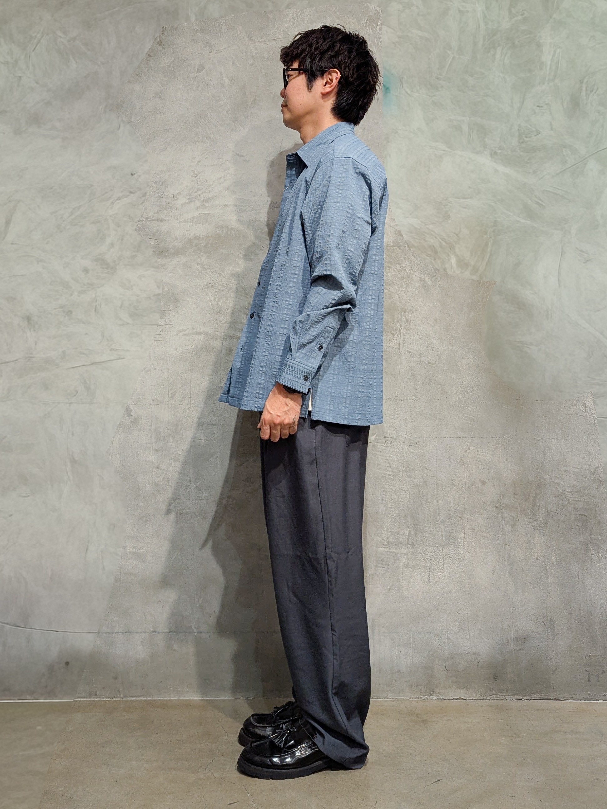 daiさんの「THE SHOP TK｜【洗濯機OK】格子織 長袖シャツ」を使ったコーディネート