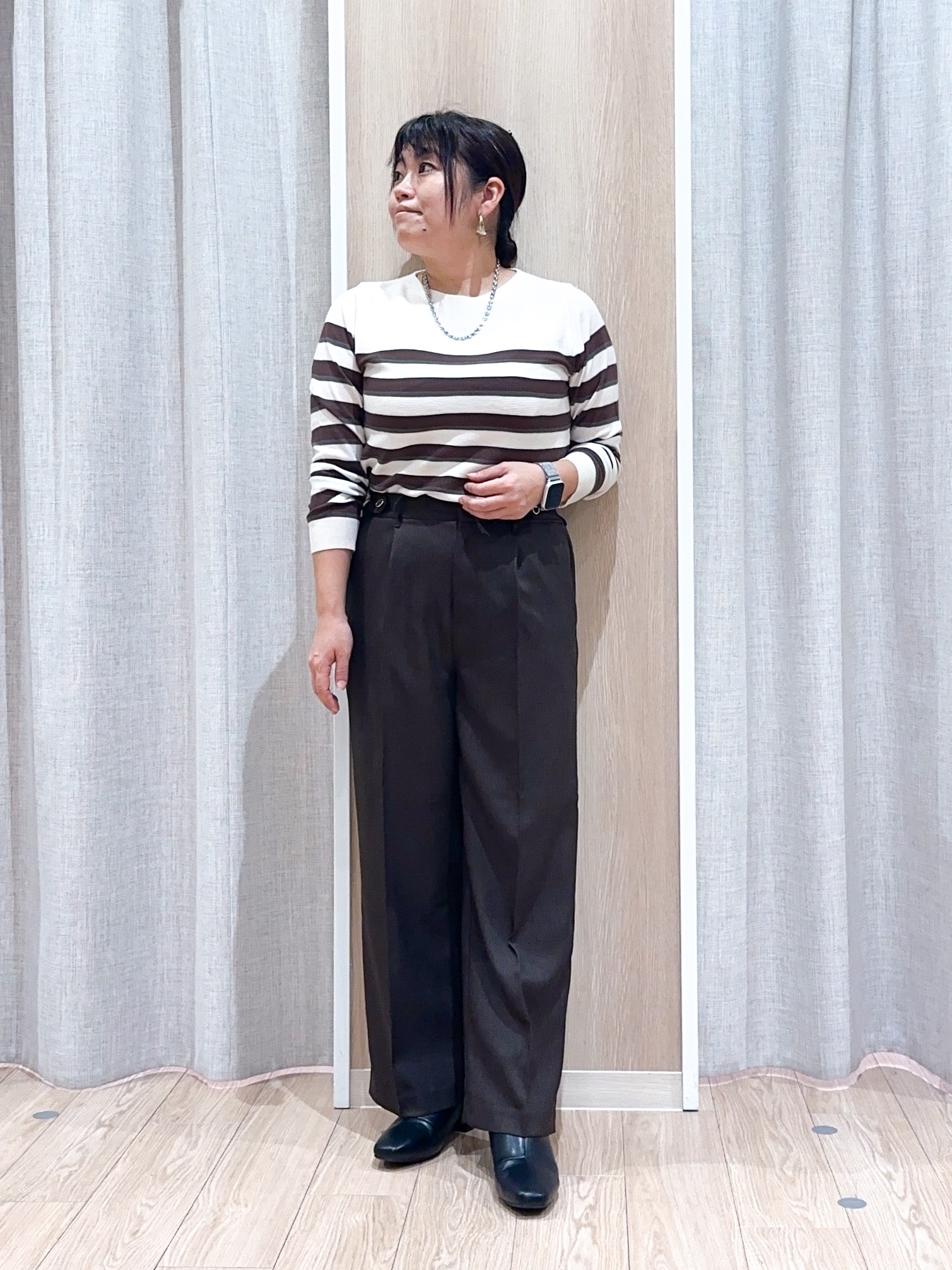 naoさんの「grove｜【撥水／シルエット2WAY】さっと羽織って、こなれる。スタンドネックテントラインコート」を使ったコーディネート