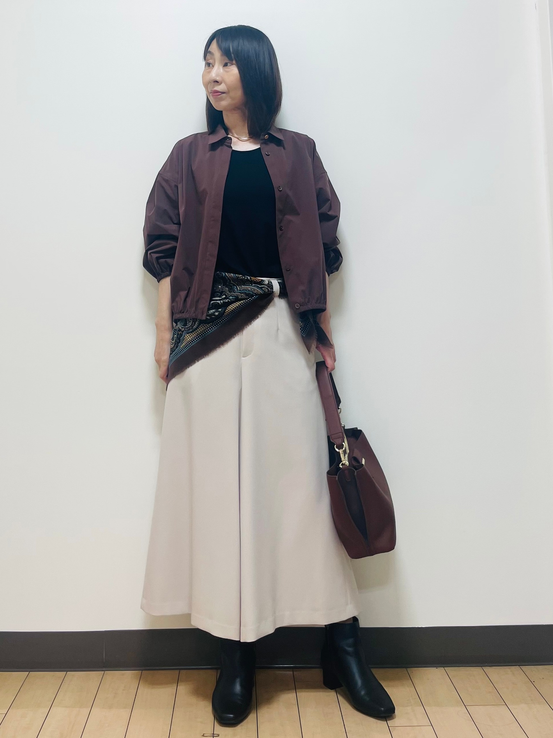 Riiさんの「Reflect｜ショート丈シャツブルゾン」を使ったコーディネート