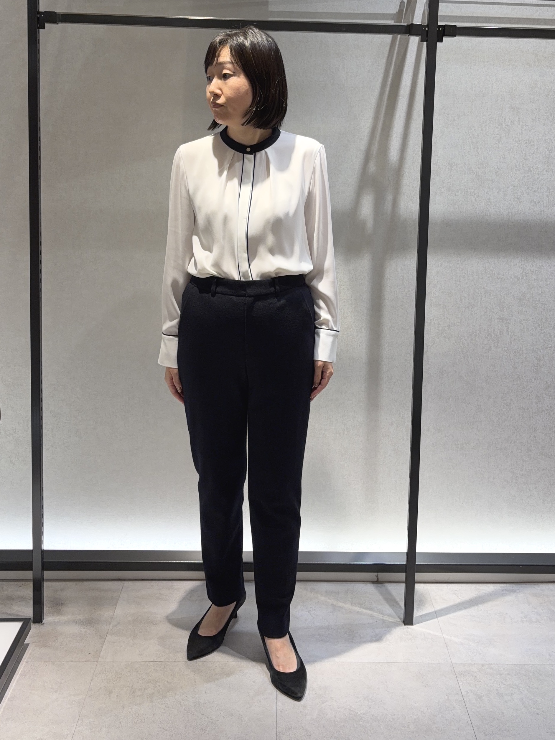 わたなべさんの「UNTITLED｜【ウール100/仕事着/スーツ】ミルドジャージテーラードジャケット」を使ったコーディネート