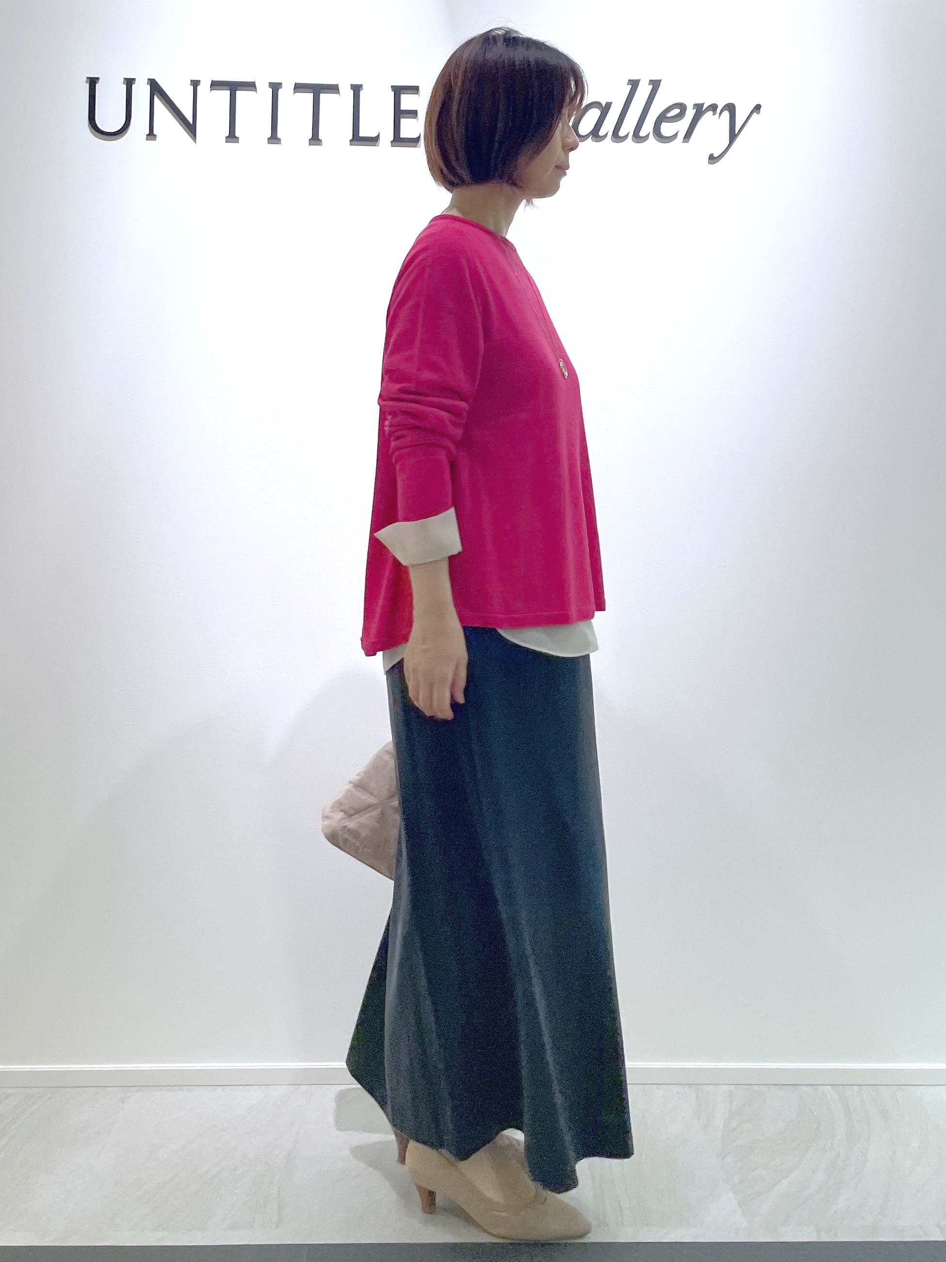 hanaさんの「UNTITLED｜【きれいに体型カバー/8色展開】Aラインシルエットニットプルオーバー」を使ったコーディネート