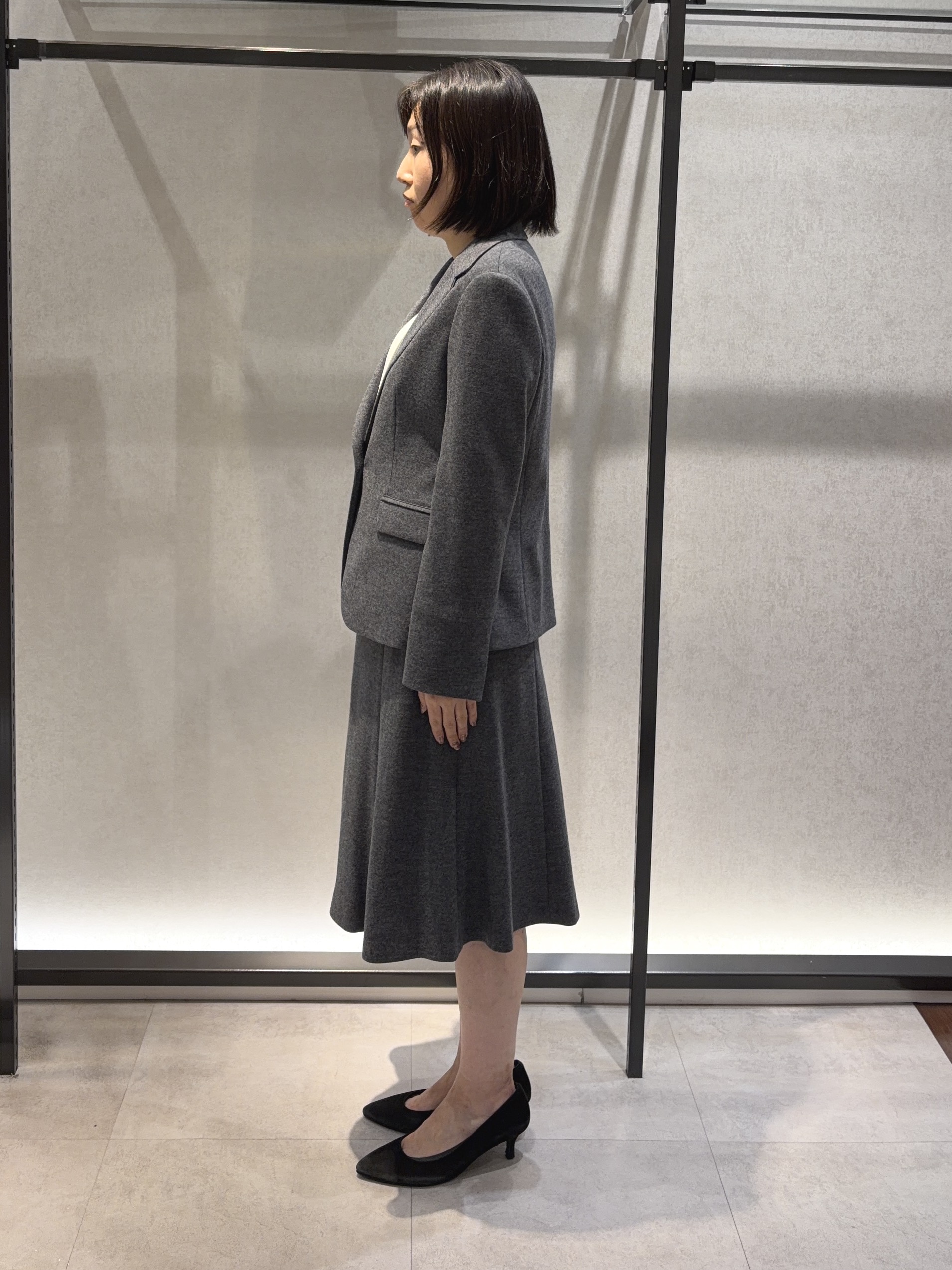 わたなべさんの「UNTITLED｜【ウール100/仕事着/スーツ】ミルドジャージテーラードジャケット」を使ったコーディネート