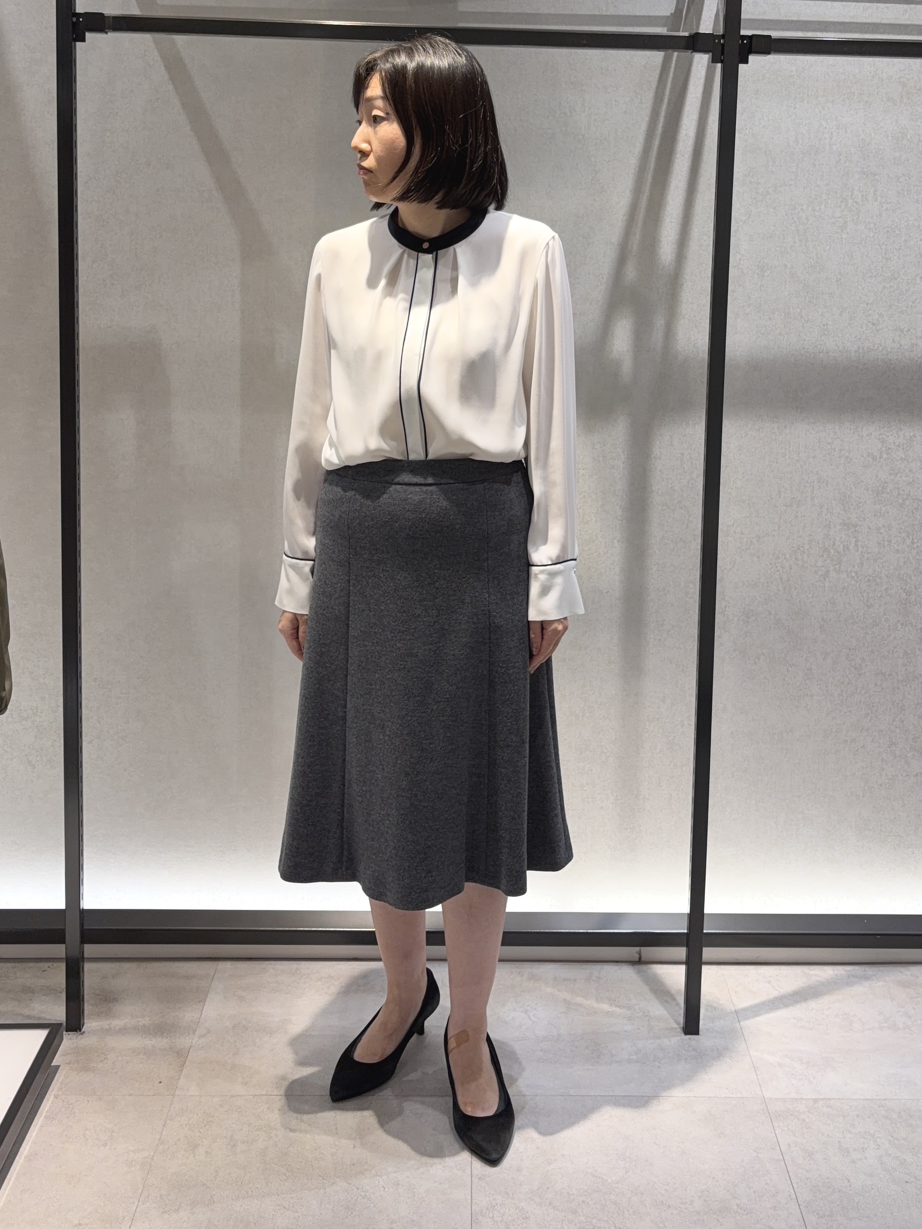 わたなべさんの「UNTITLED｜【ウール100/仕事着/スーツ】ミルドジャージテーラードジャケット」を使ったコーディネート