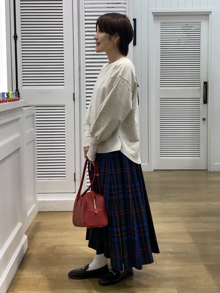 Hamaさんの「Dessin｜【洗える/7色展開/XS-L】バックヘンリーミニ裏毛 長袖」を使ったコーディネート