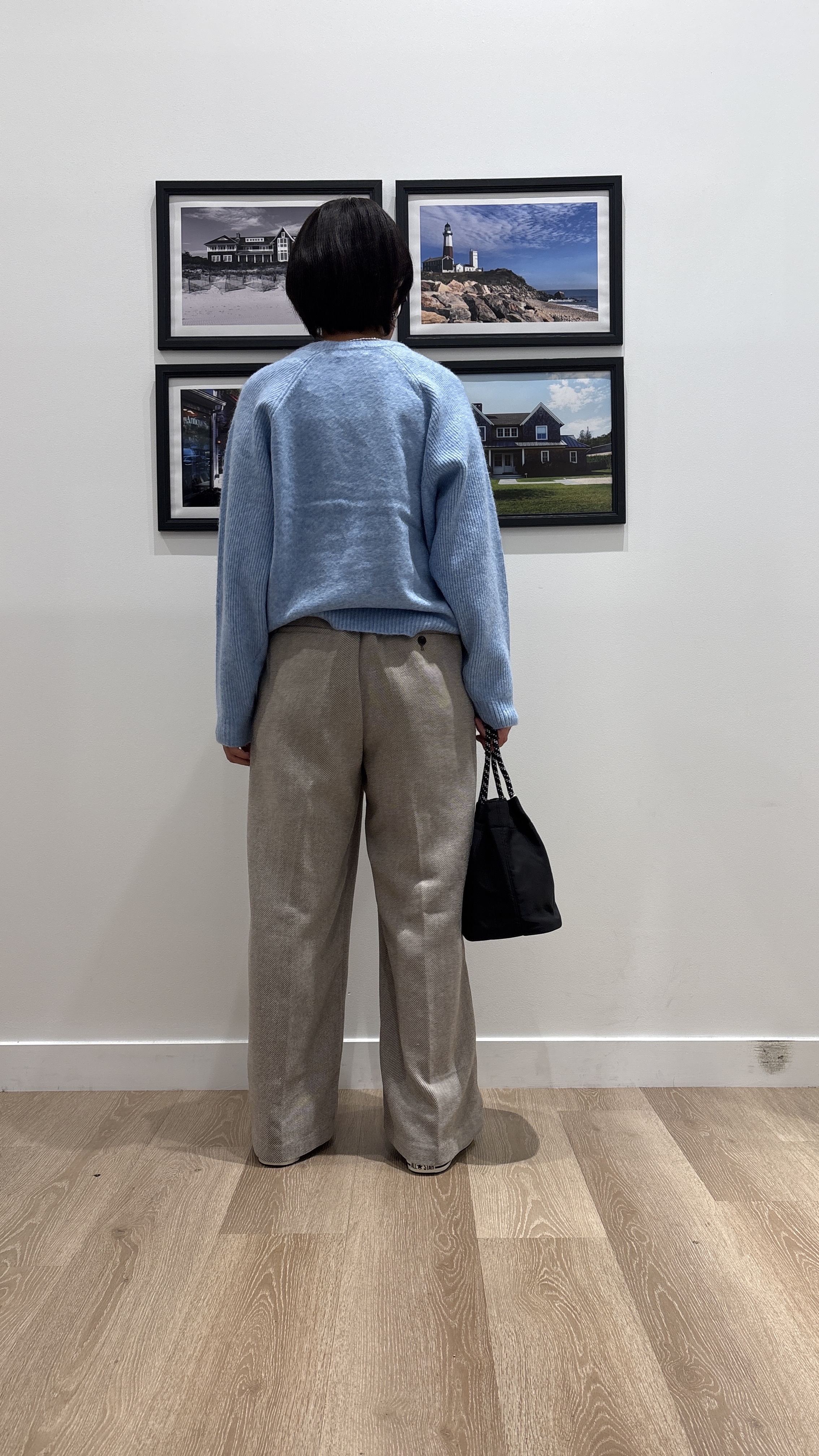 Naoさんの「Dessin｜【洗濯機OK/サスティナブル/6色展開】編地切替ラグラン ニットプルオーバー」を使ったコーディネート