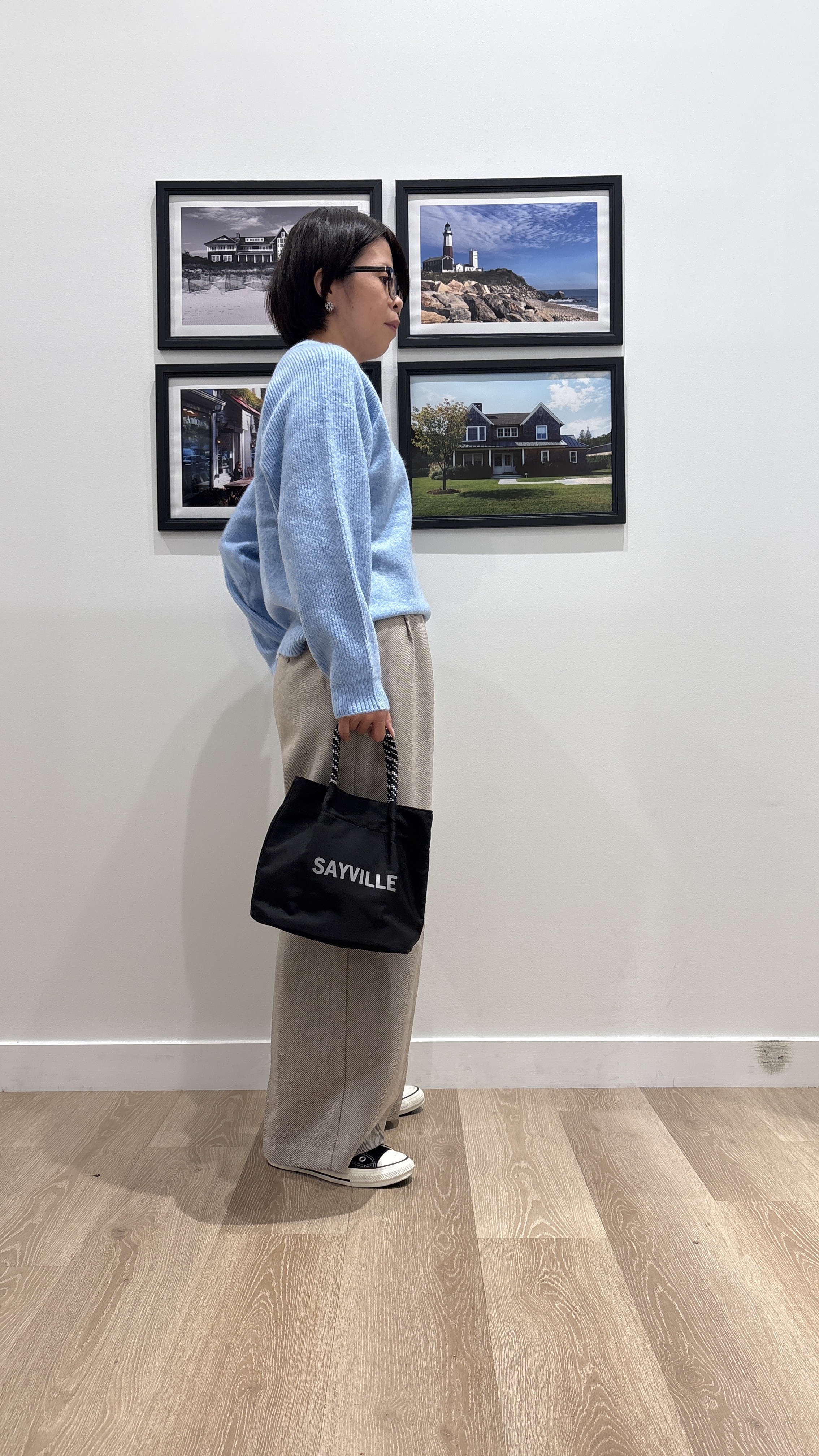 Naoさんの「Dessin｜【洗濯機OK/サスティナブル/6色展開】編地切替ラグラン ニットプルオーバー」を使ったコーディネート